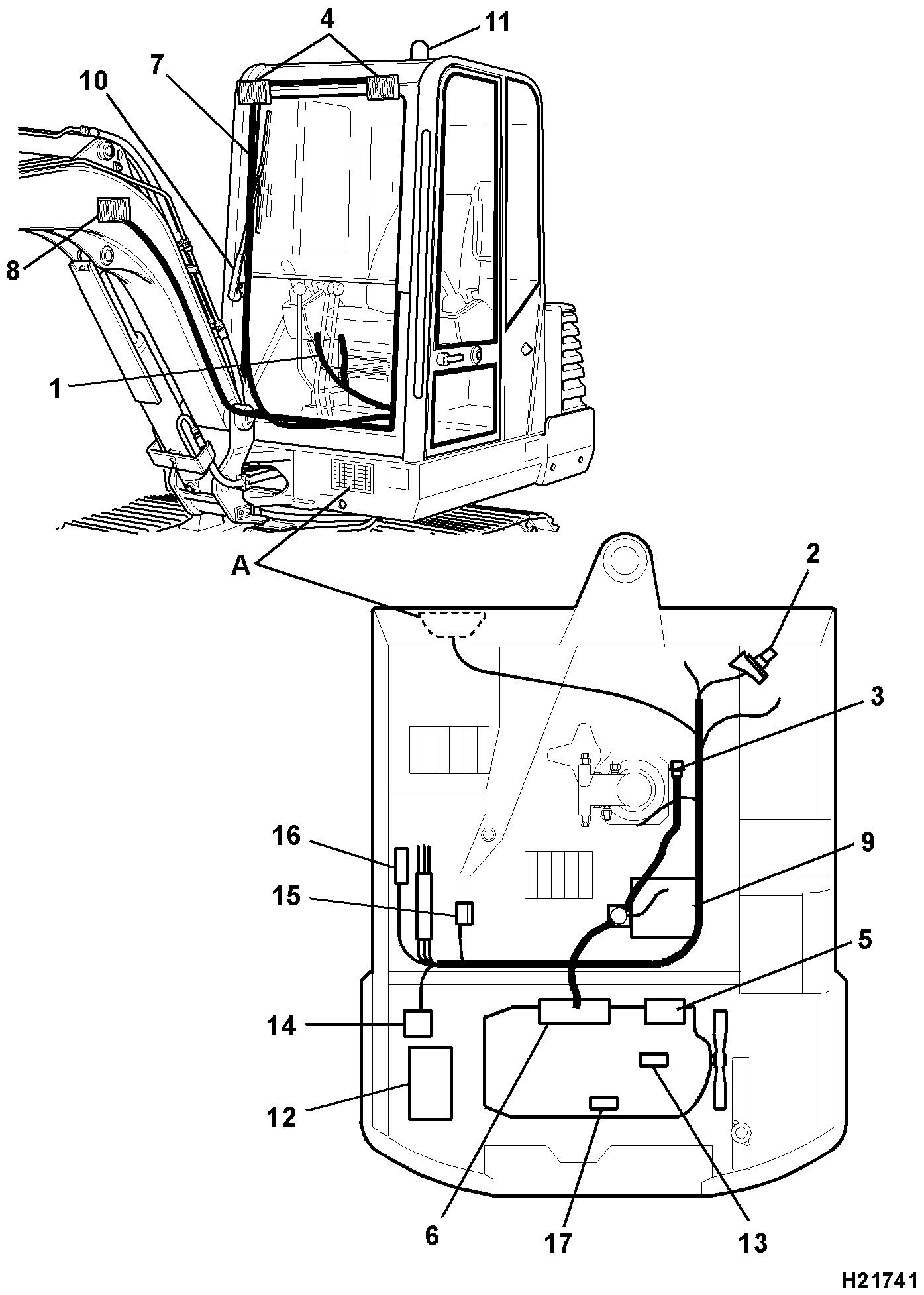 Жгут проводов 721/10420 JCB
