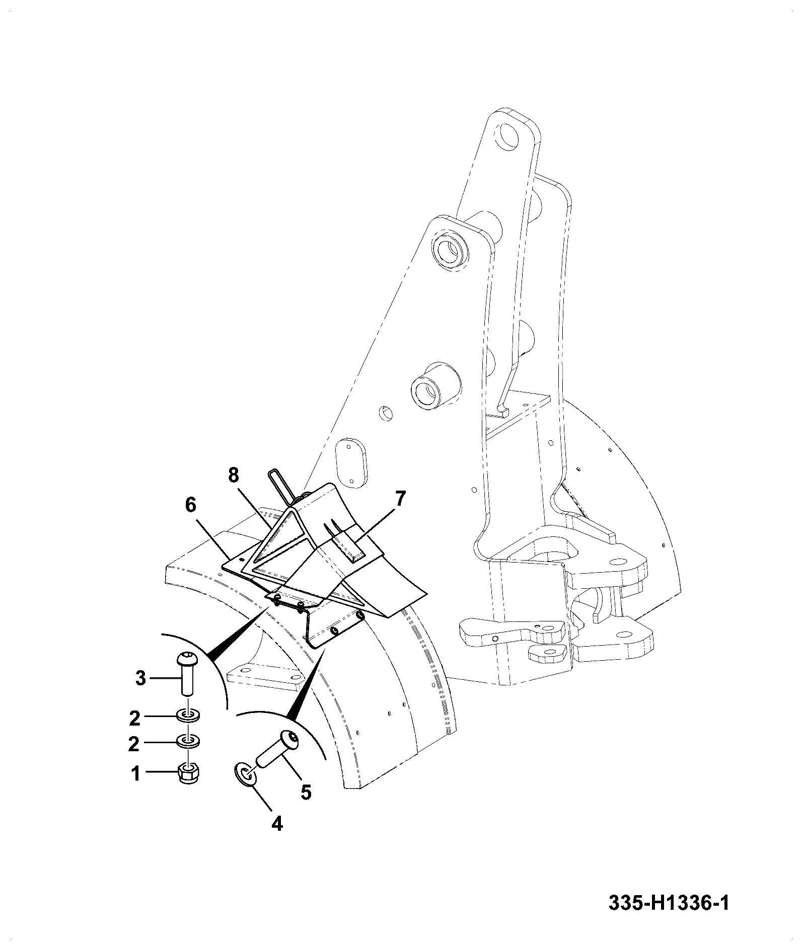 Крепление 372/00227 JCB