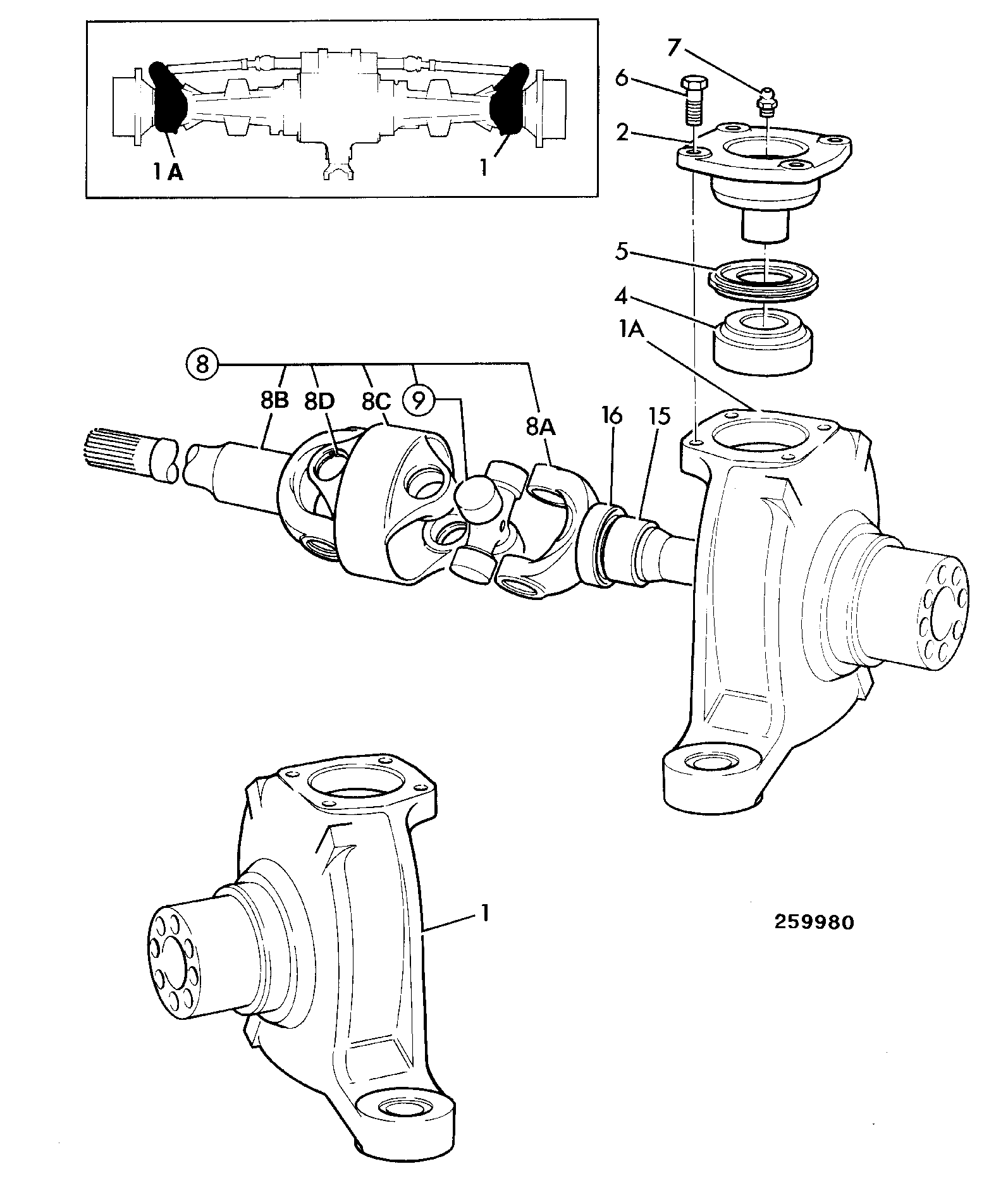 Карданный вал 914/60100 JCB