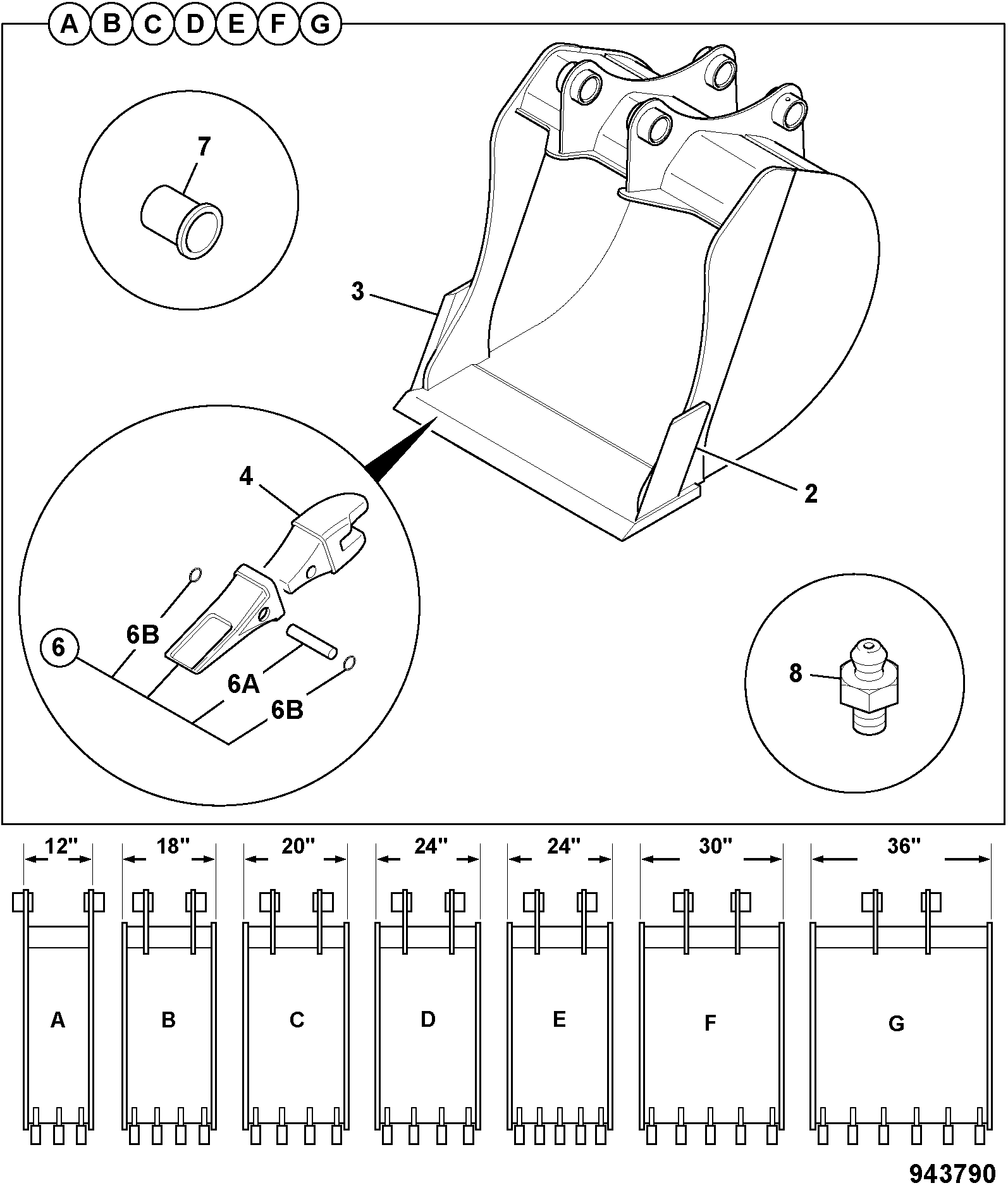 Ковш 128/C0226 JCB