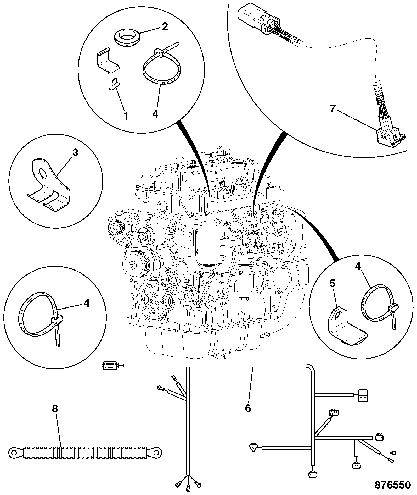 жгут проводов 332/E6812 JCB