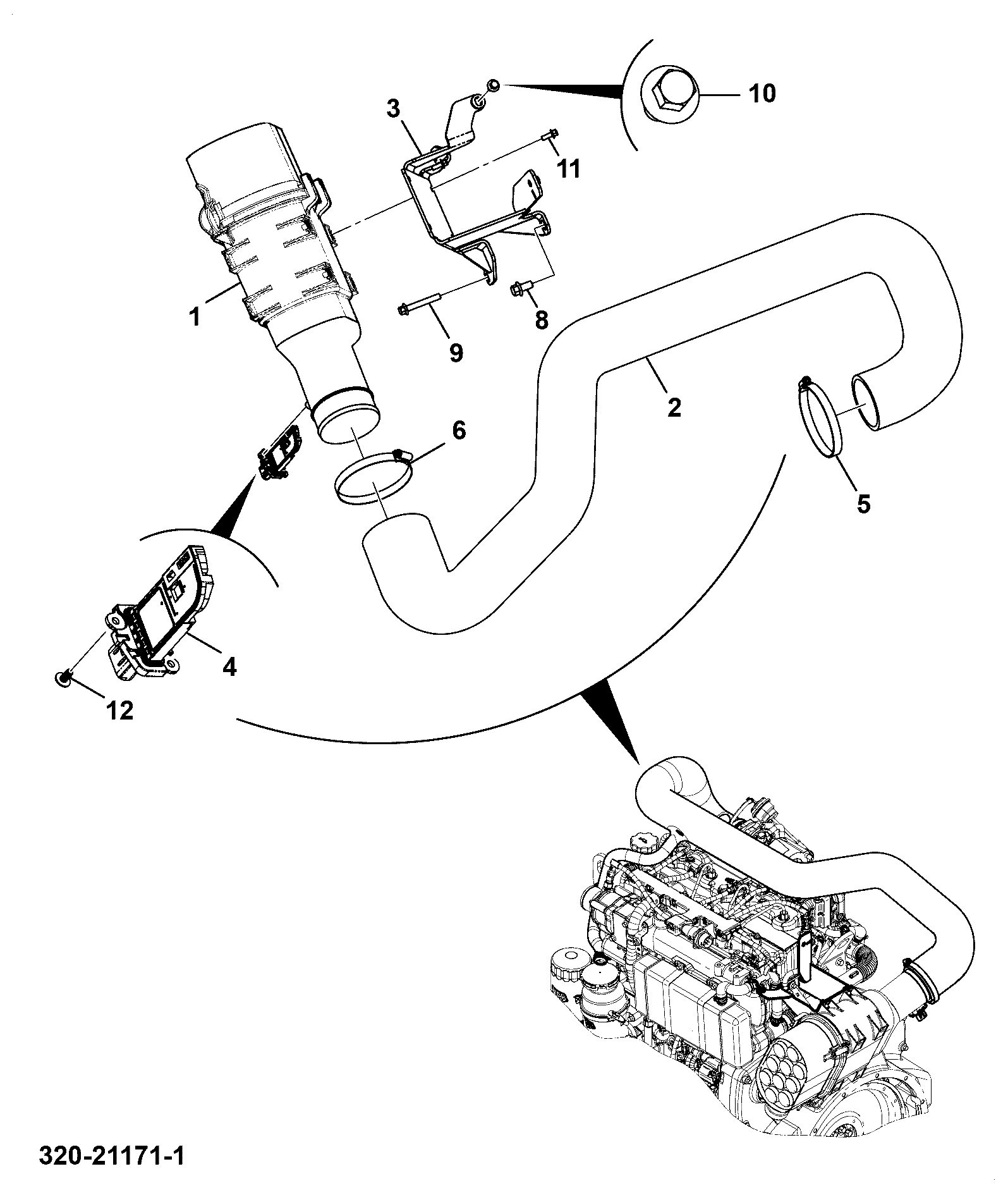 Шланг 320/05724 JCB
