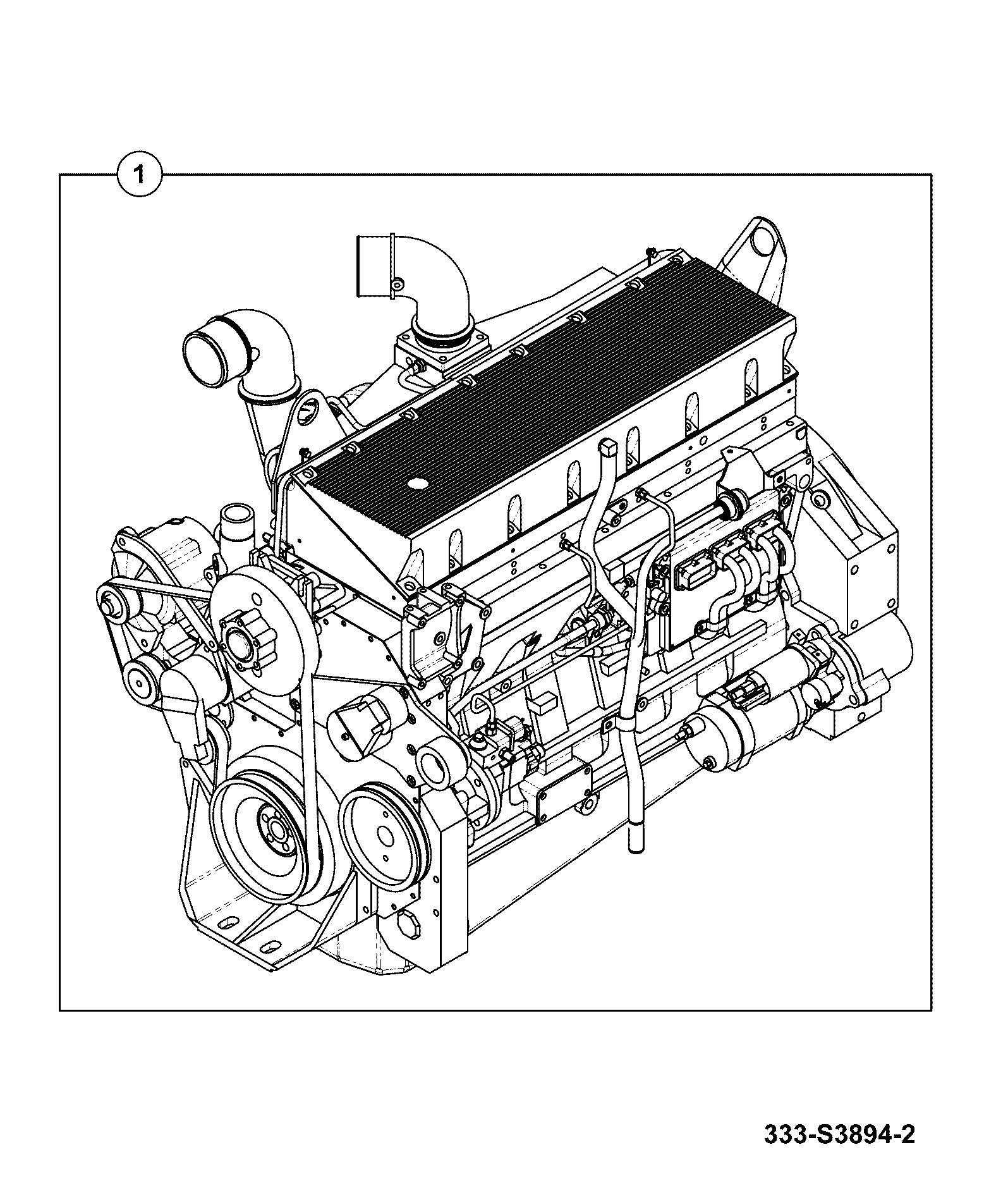 Двигатель 333/S3894 JCB