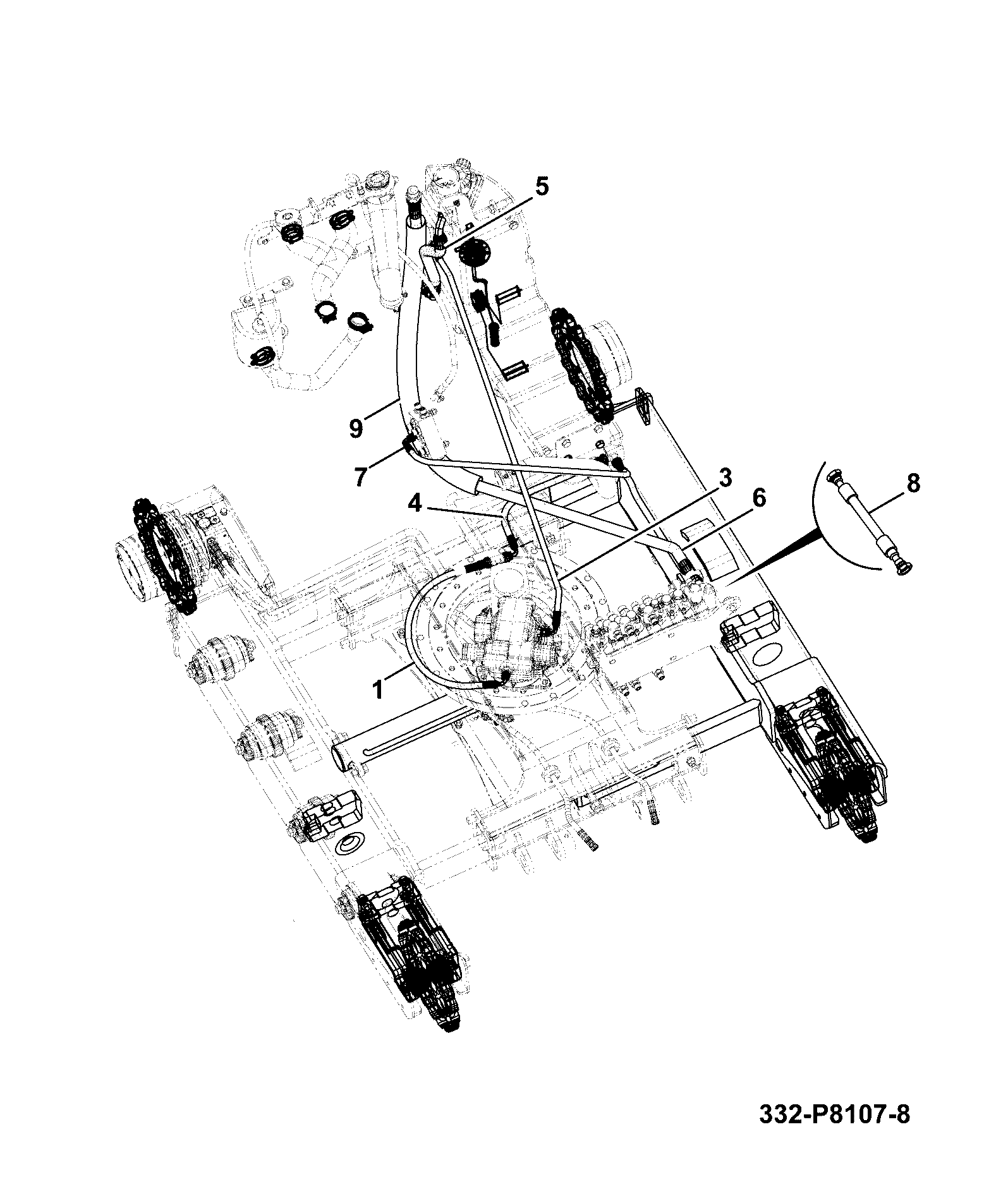Шланг 332/P9604 JCB