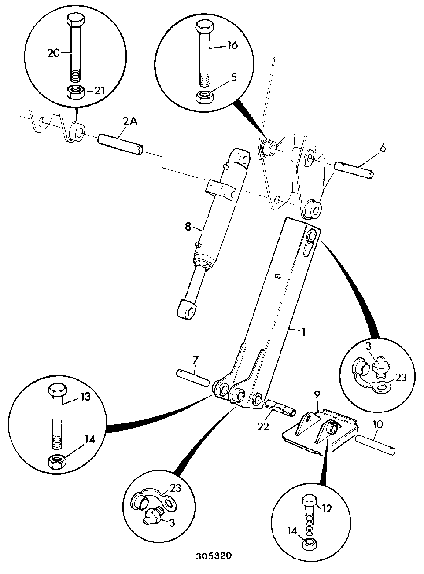 опора 125/00403 JCB
