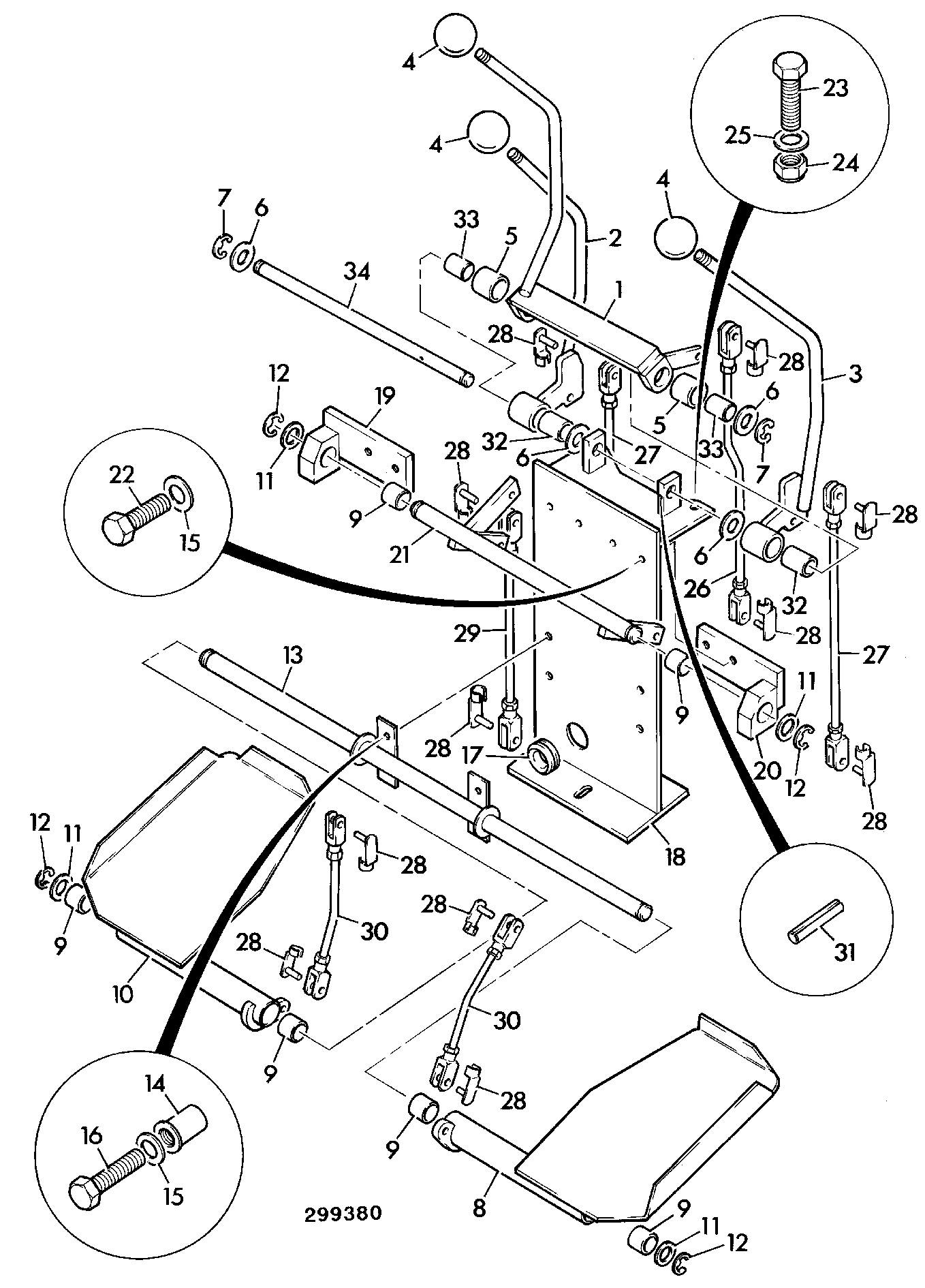 Распорка 123/07413 JCB