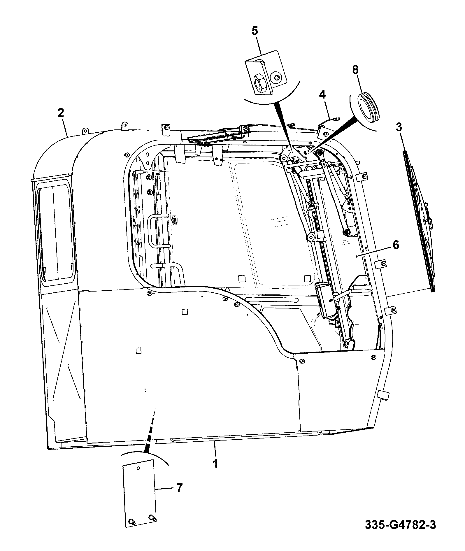 Кабина 335/G4781 JCB