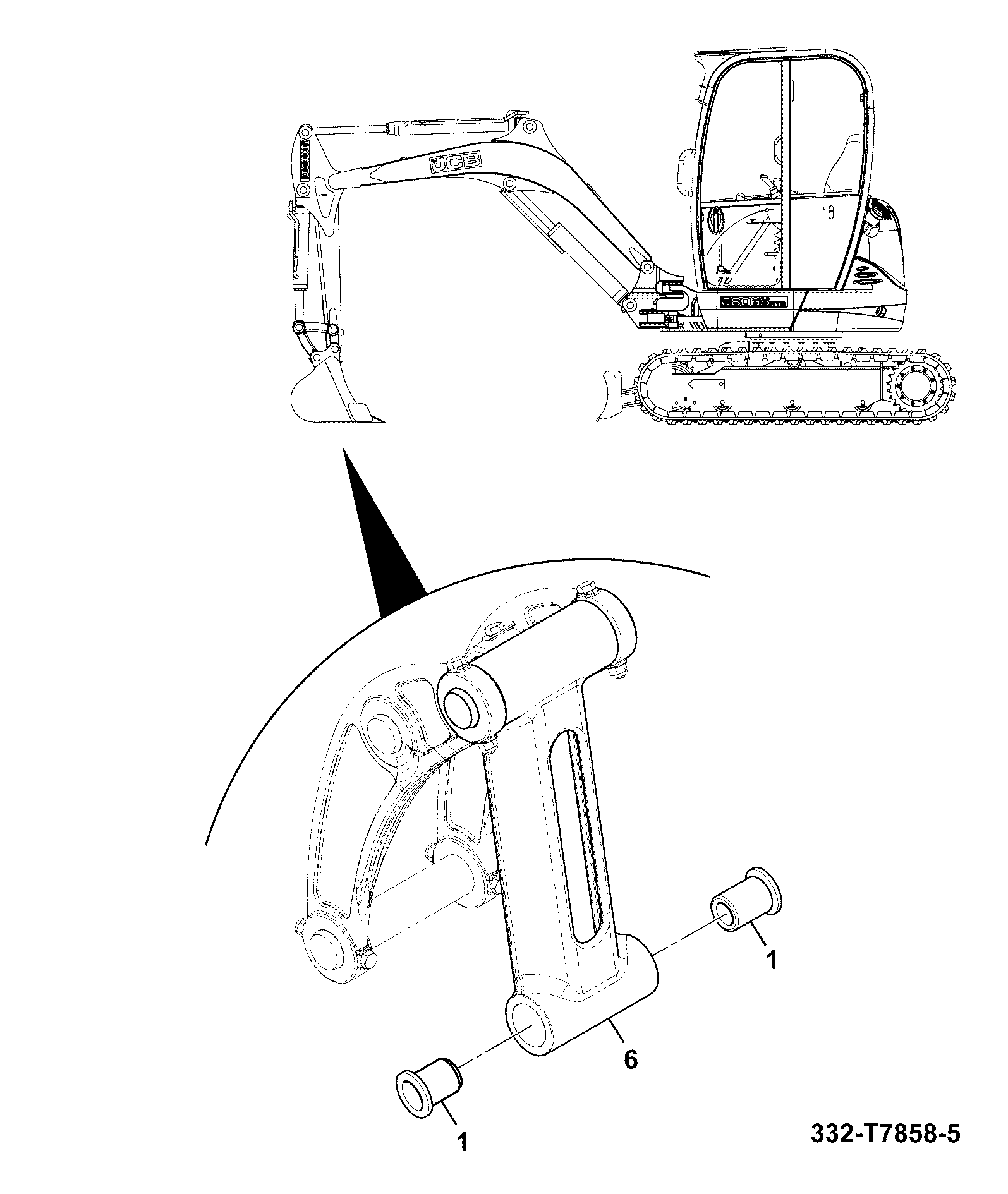 Ковш 332/V4807 JCB