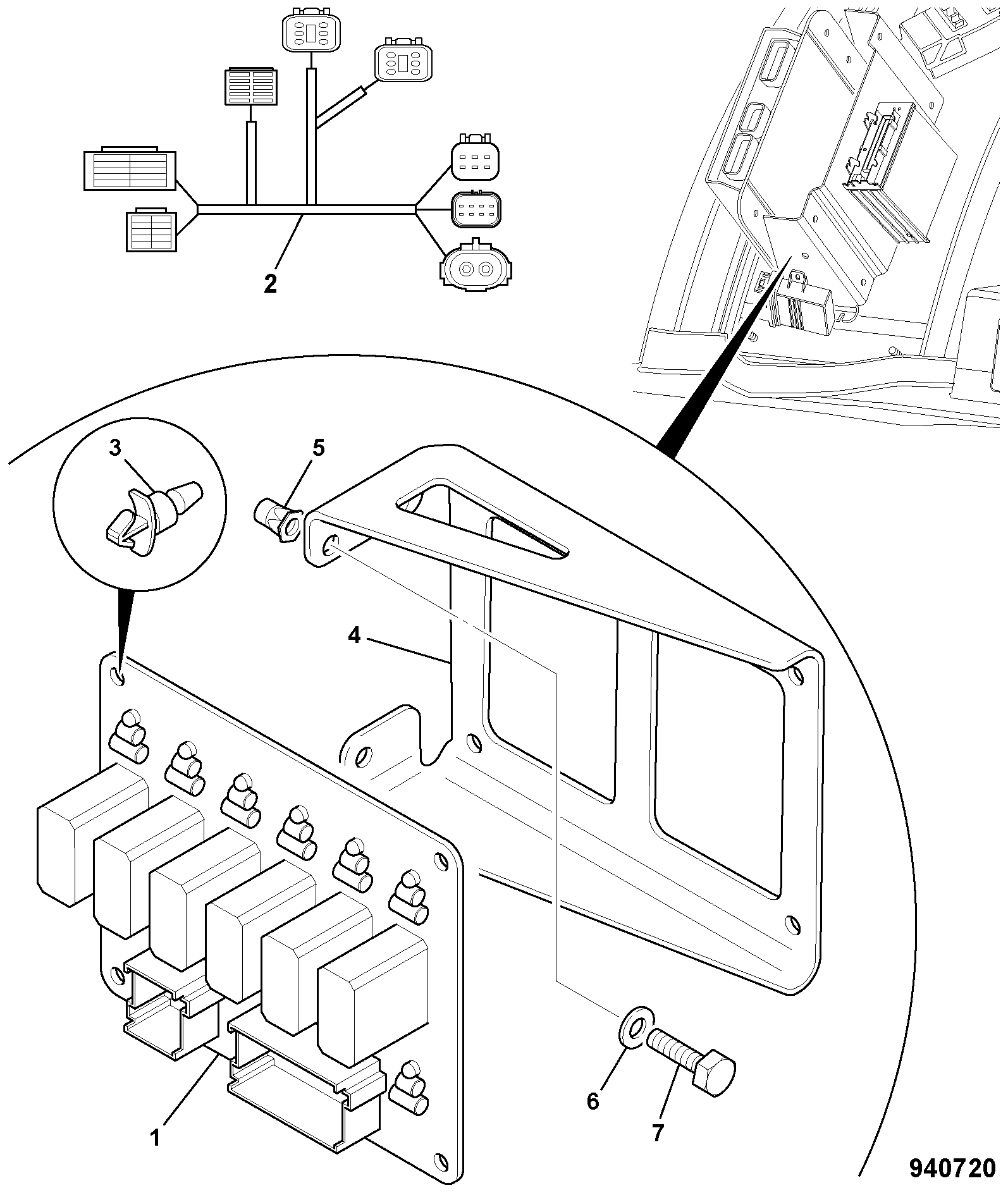 Жгут проводов 332/U3877 JCB