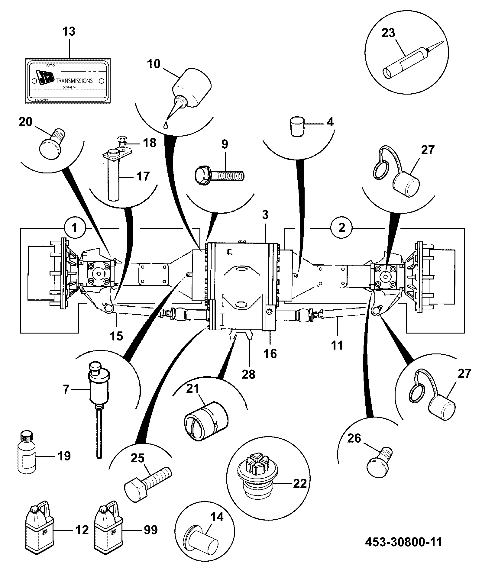 Привод 458/11127 JCB
