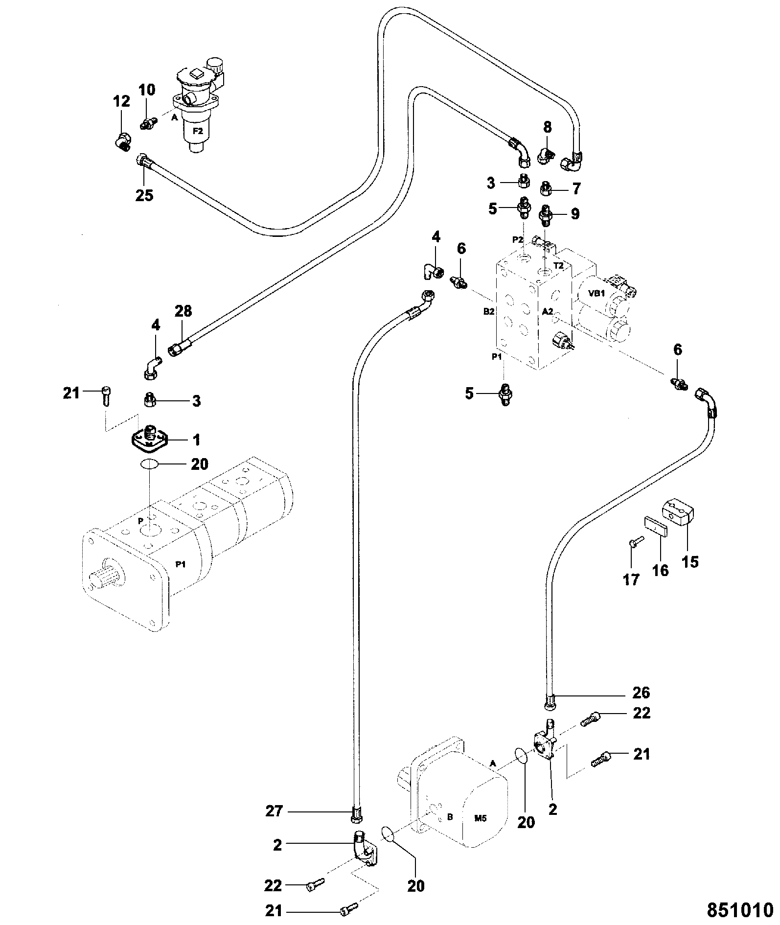 Шланг 2883/34559 JCB