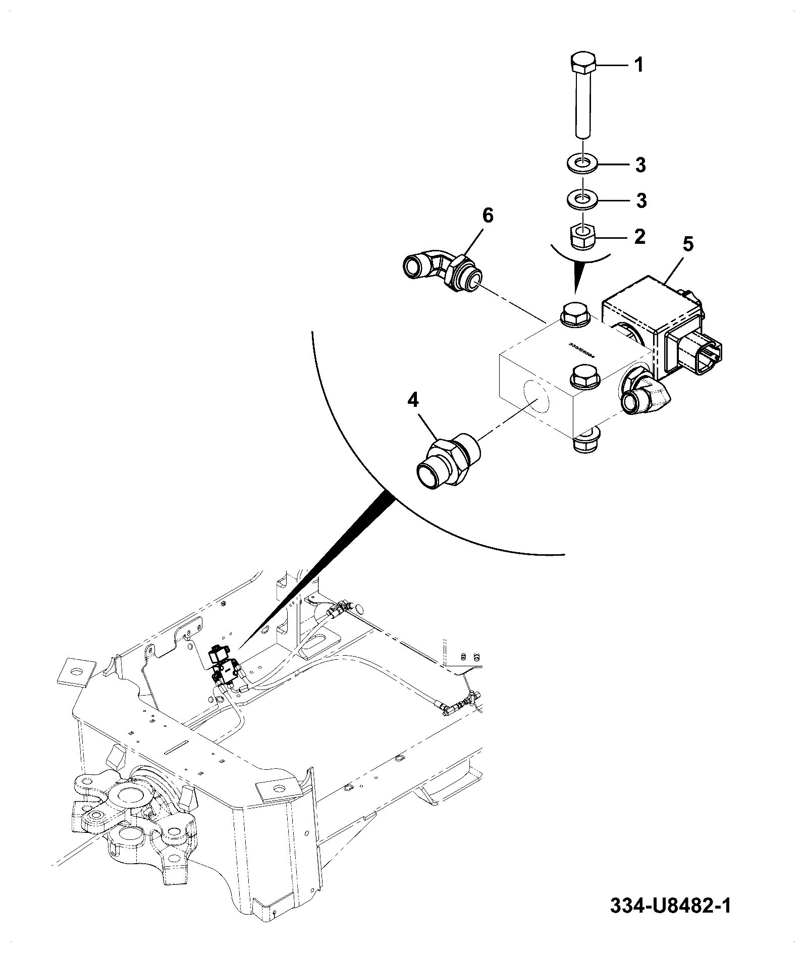 Клапан 333/E5584 JCB