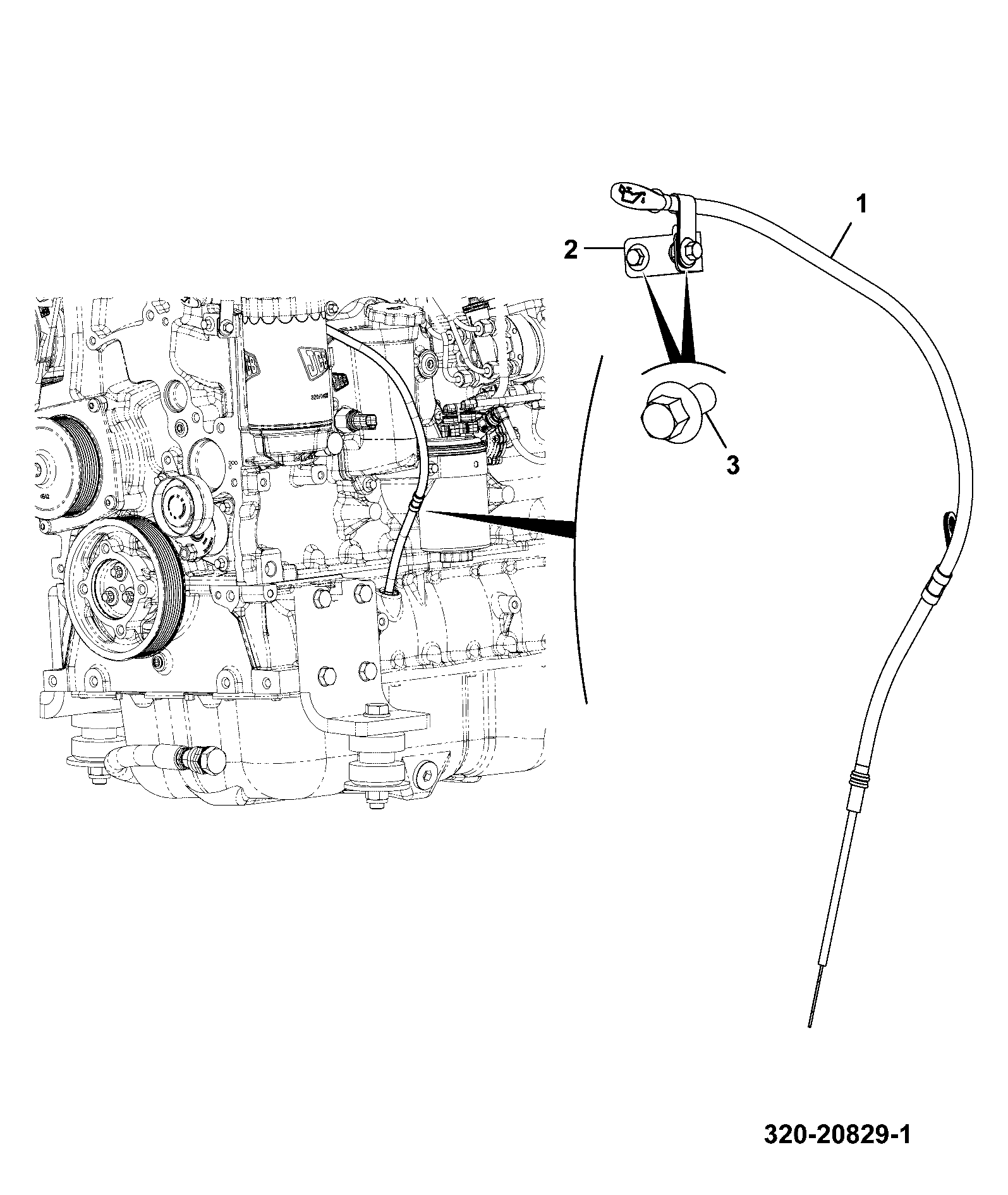 Щуп 320/04372 JCB