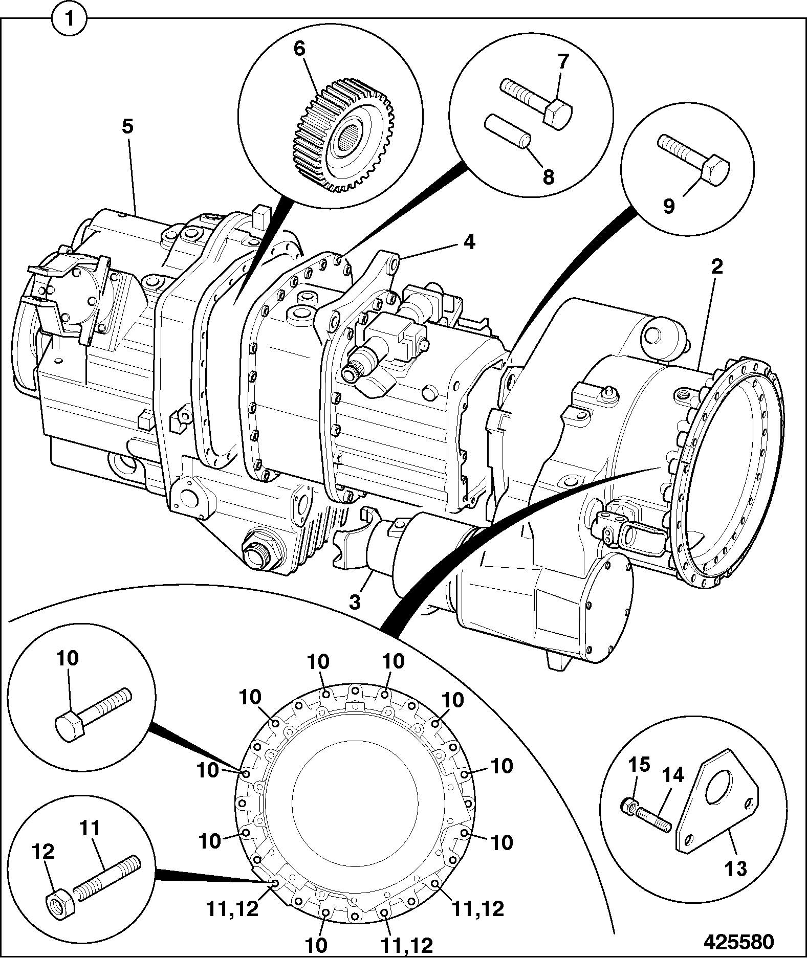 Коробка передач 456/10560 JCB