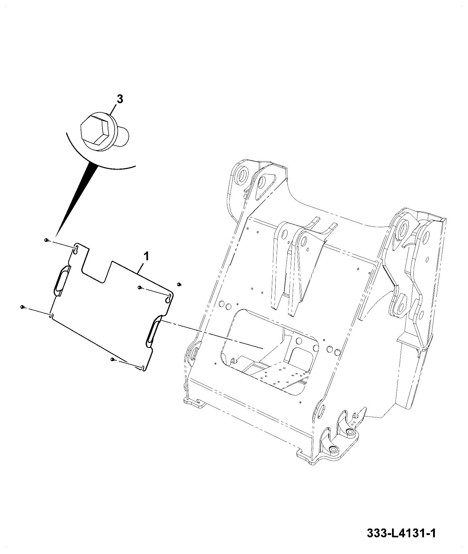 Пластина 333/L4133 JCB