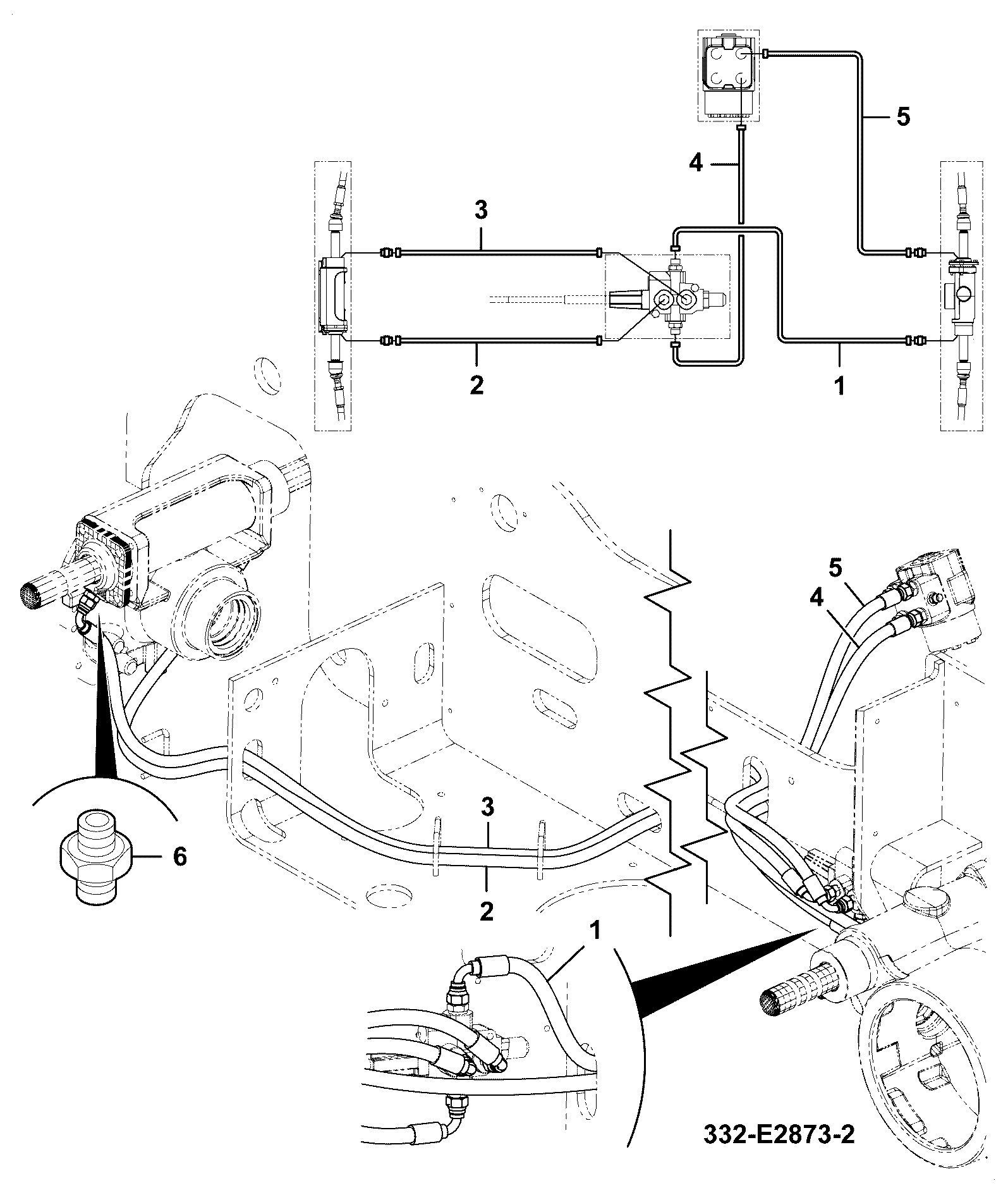Шланг 332/G3514 JCB