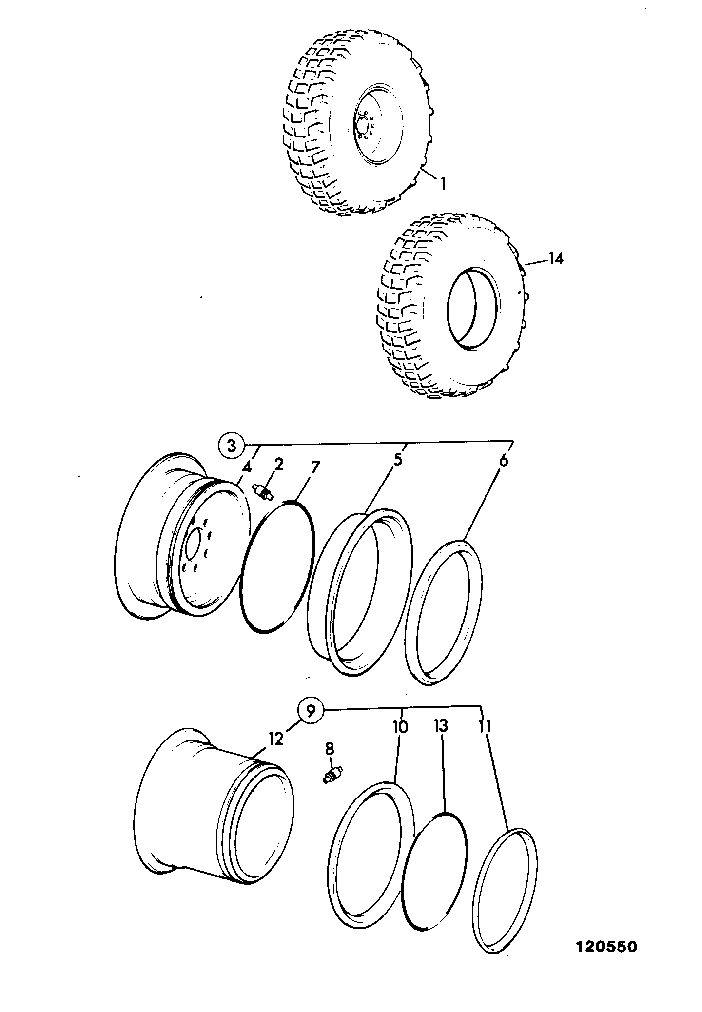Колесо 264/22700 JCB