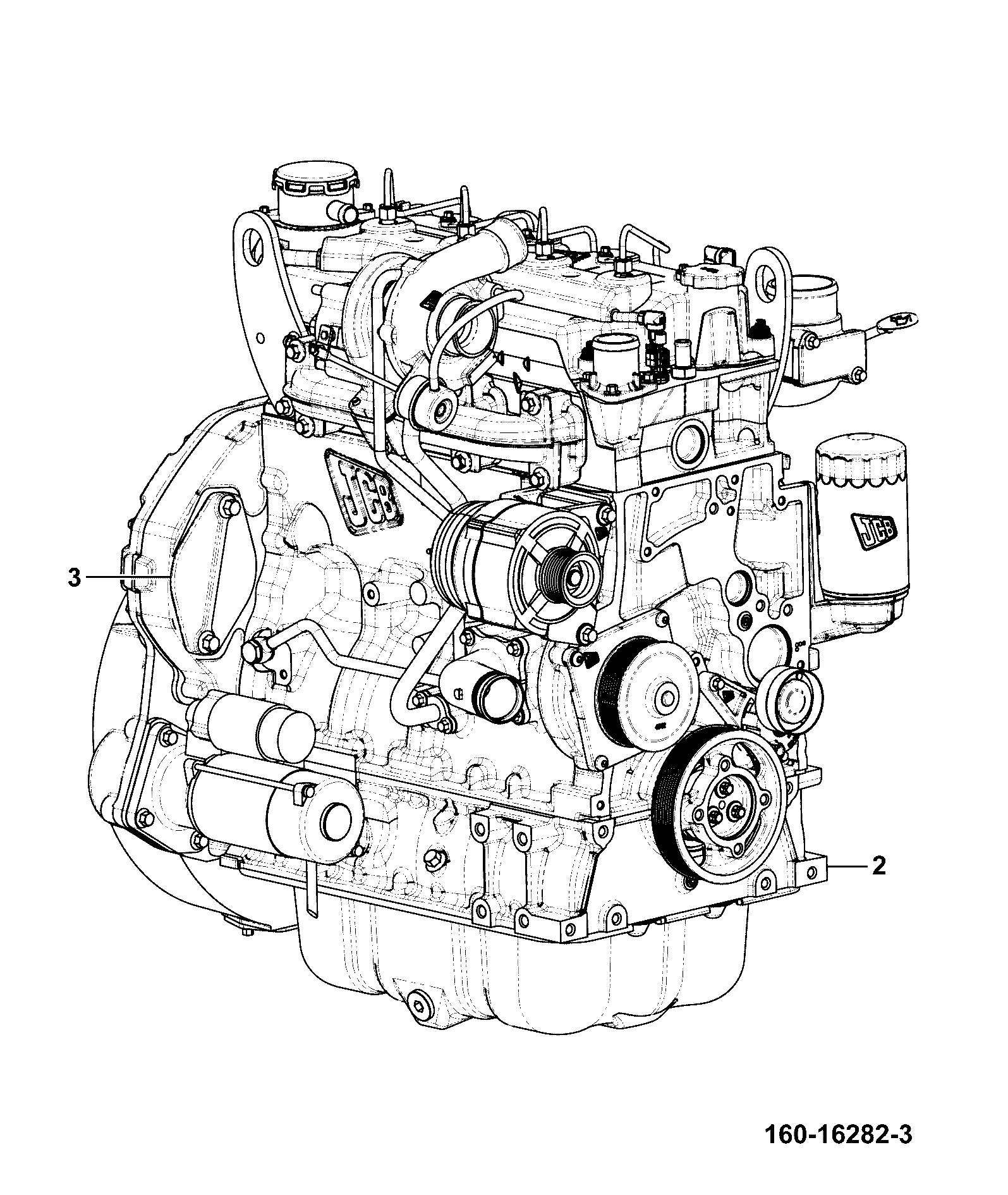Двигатель 320/40314 JCB
