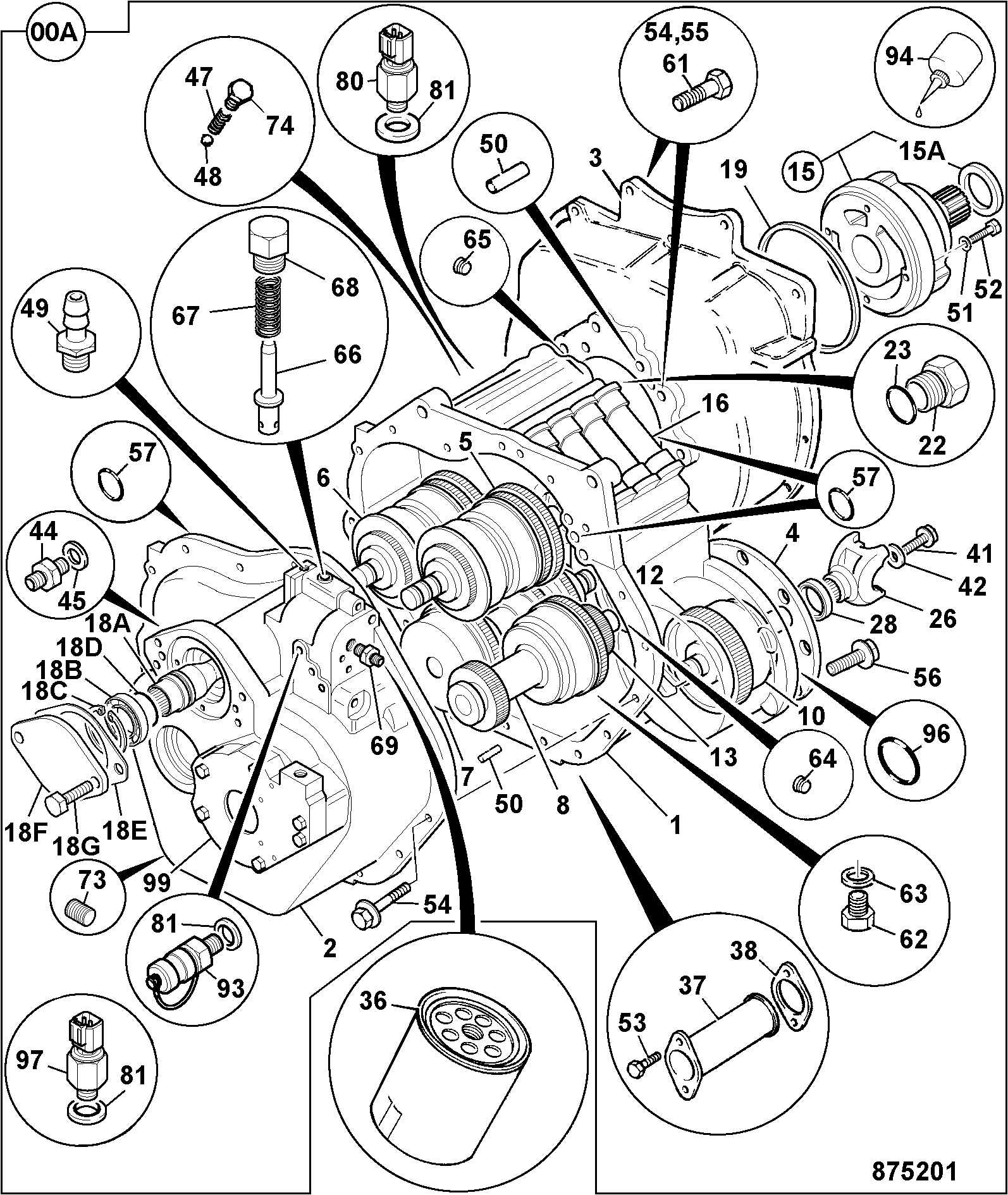 Коробка передач 460/82090 JCB