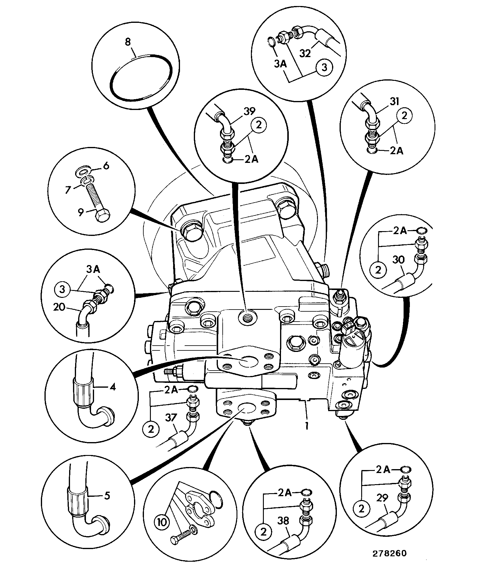 Кольцо уплотнительное 2401/0253 JCB