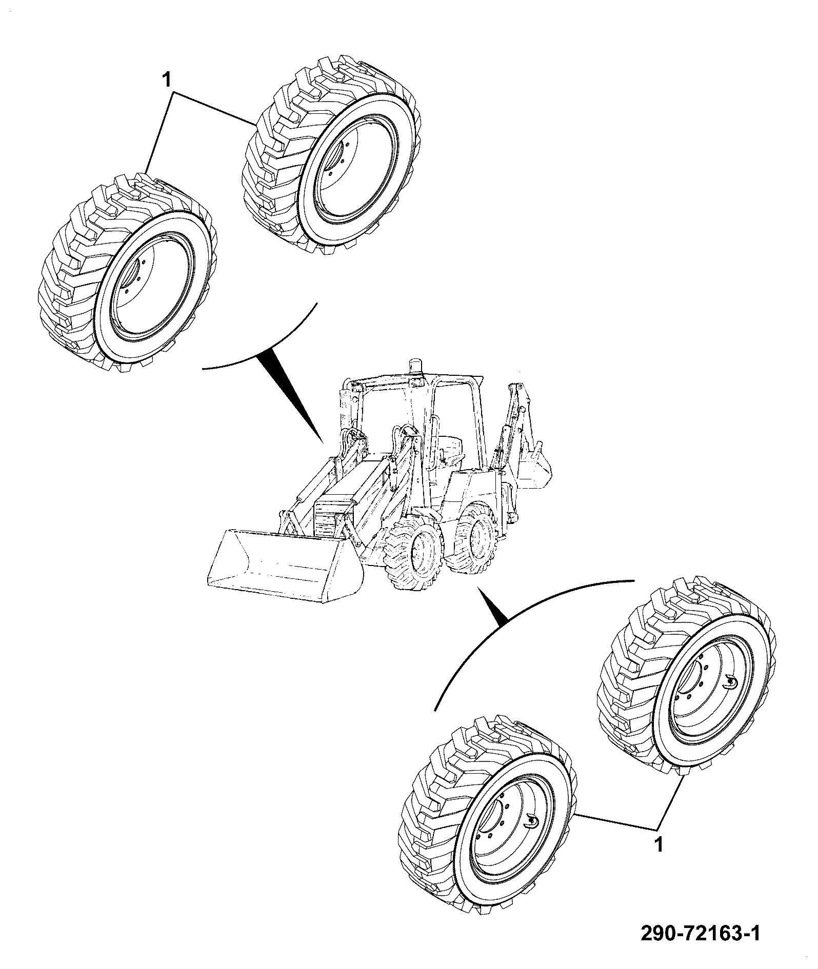 Колесо 245/23300 JCB
