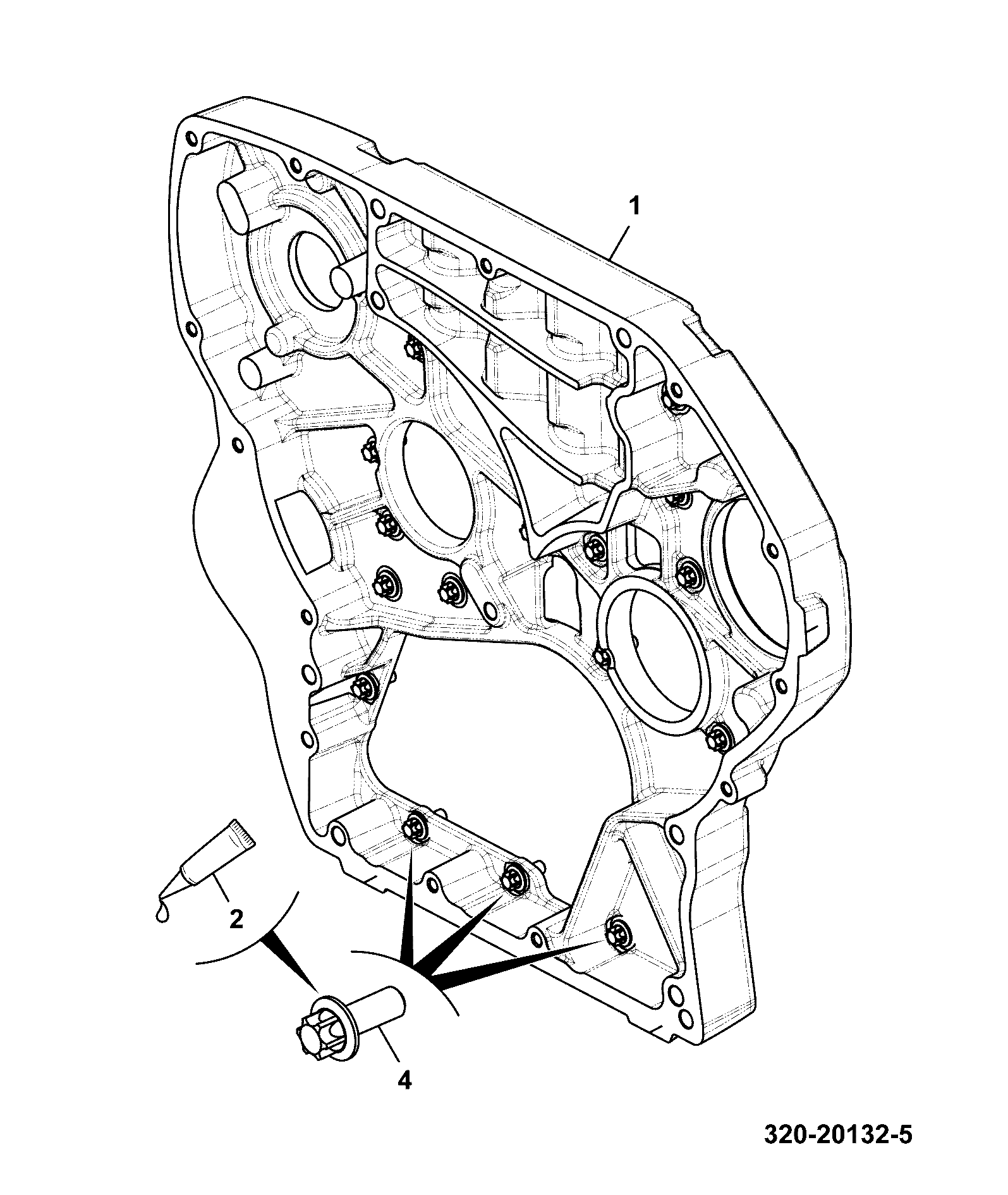 Кожух 320/05214 JCB