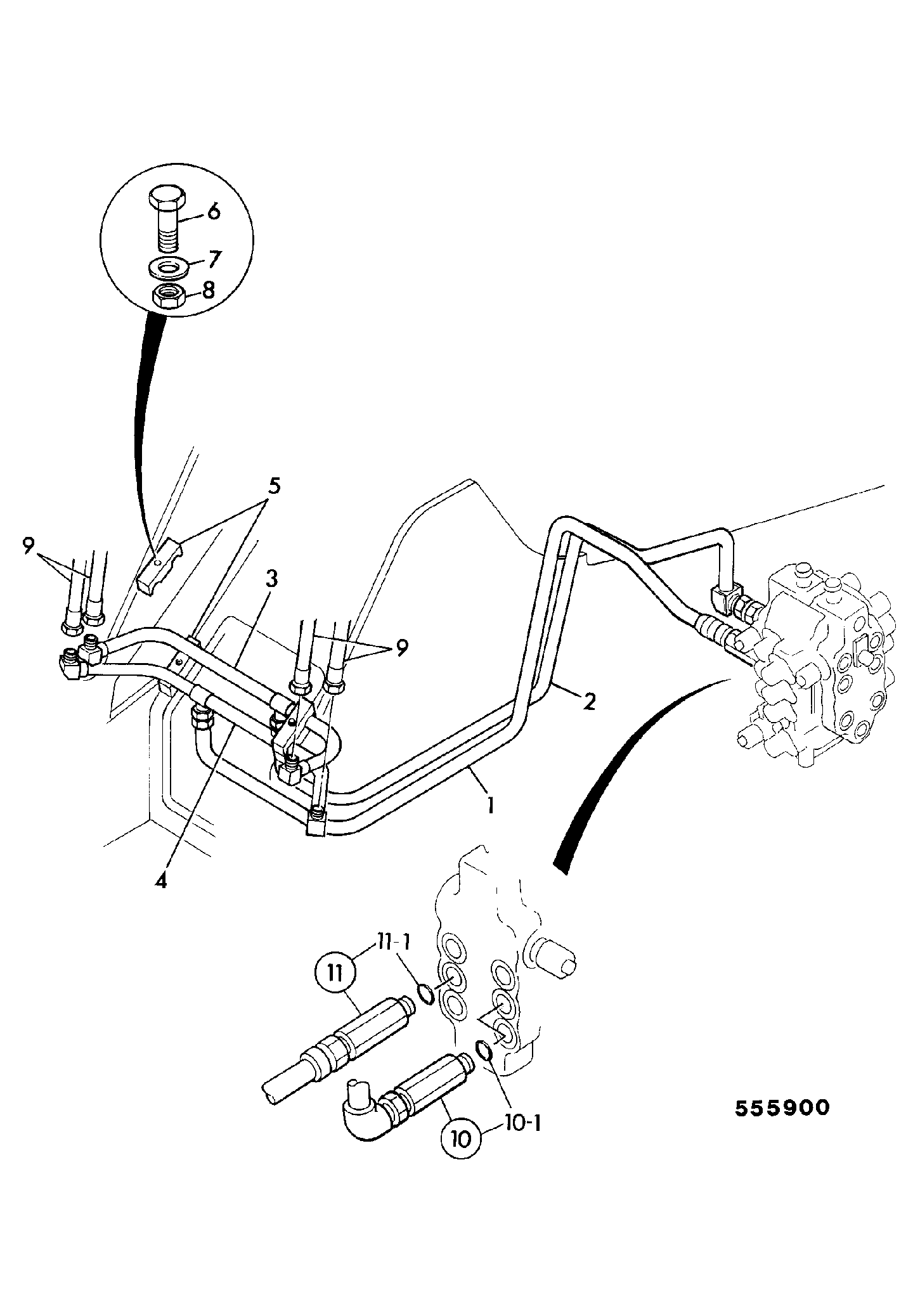 Труба JNV0266 JCB