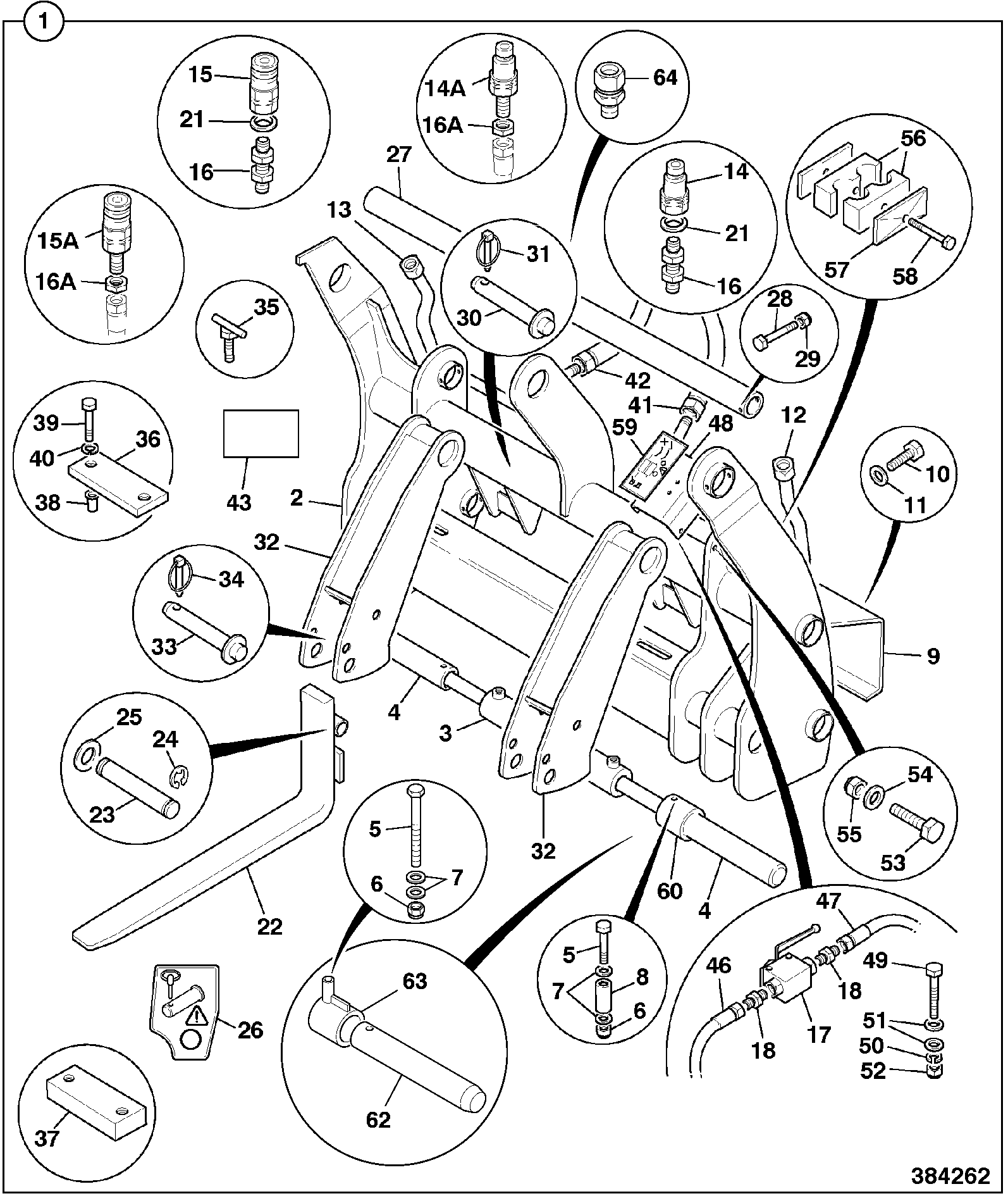 Комплект 980/89071 JCB