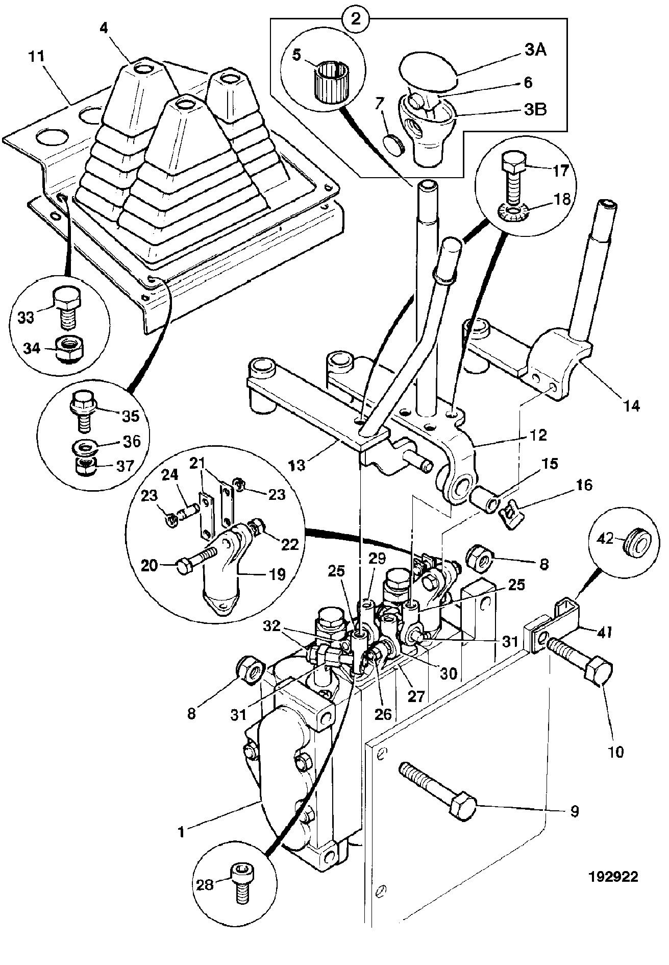 рычаг 161/00138 JCB