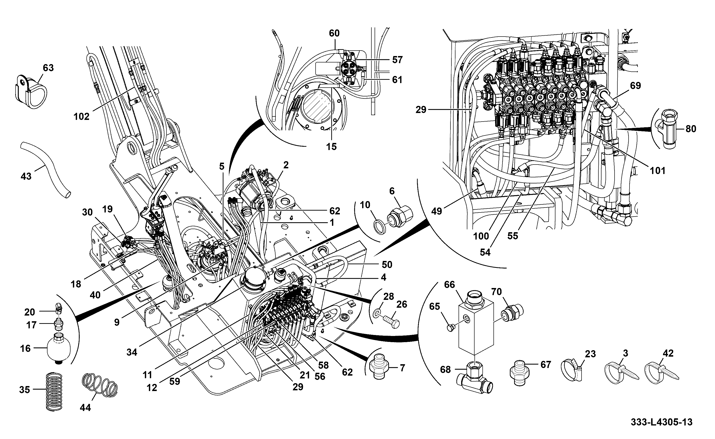 Шланг 332/B0318 JCB