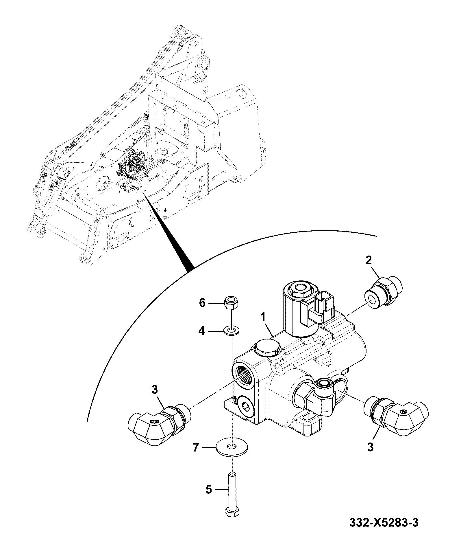 Клапан 335/A8307 JCB