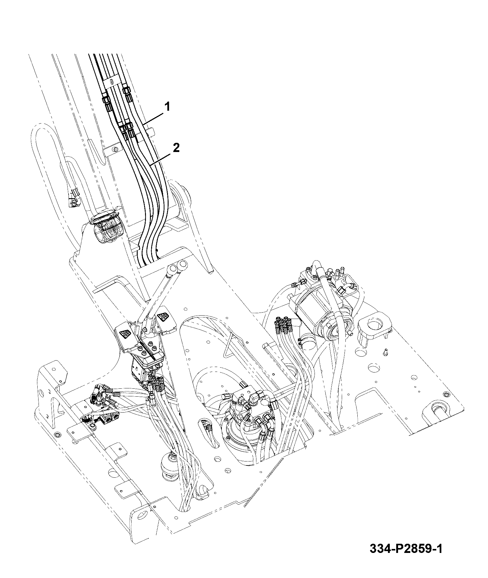 Шланг 334/P2857 JCB