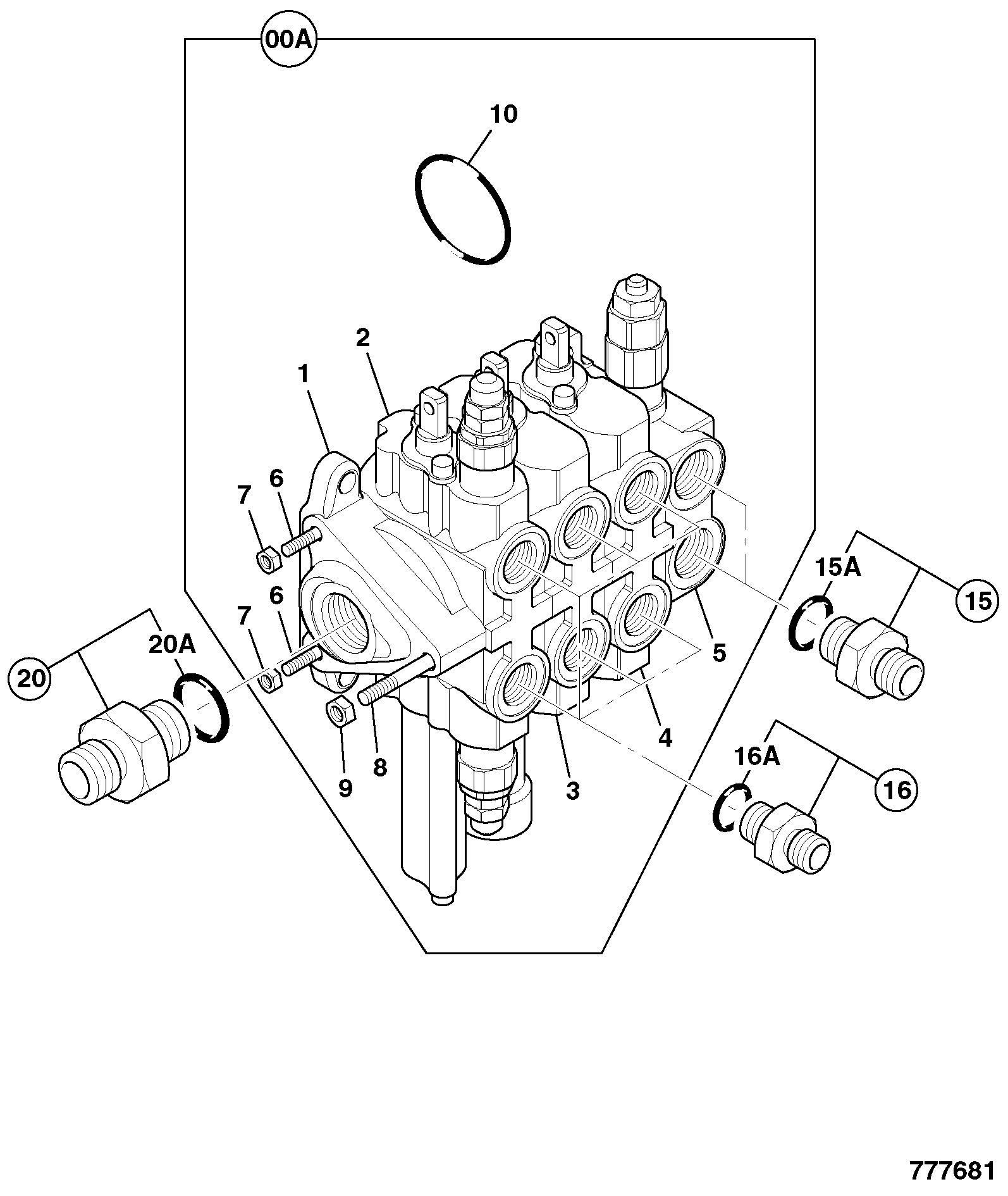 Клапан 25/222650 JCB