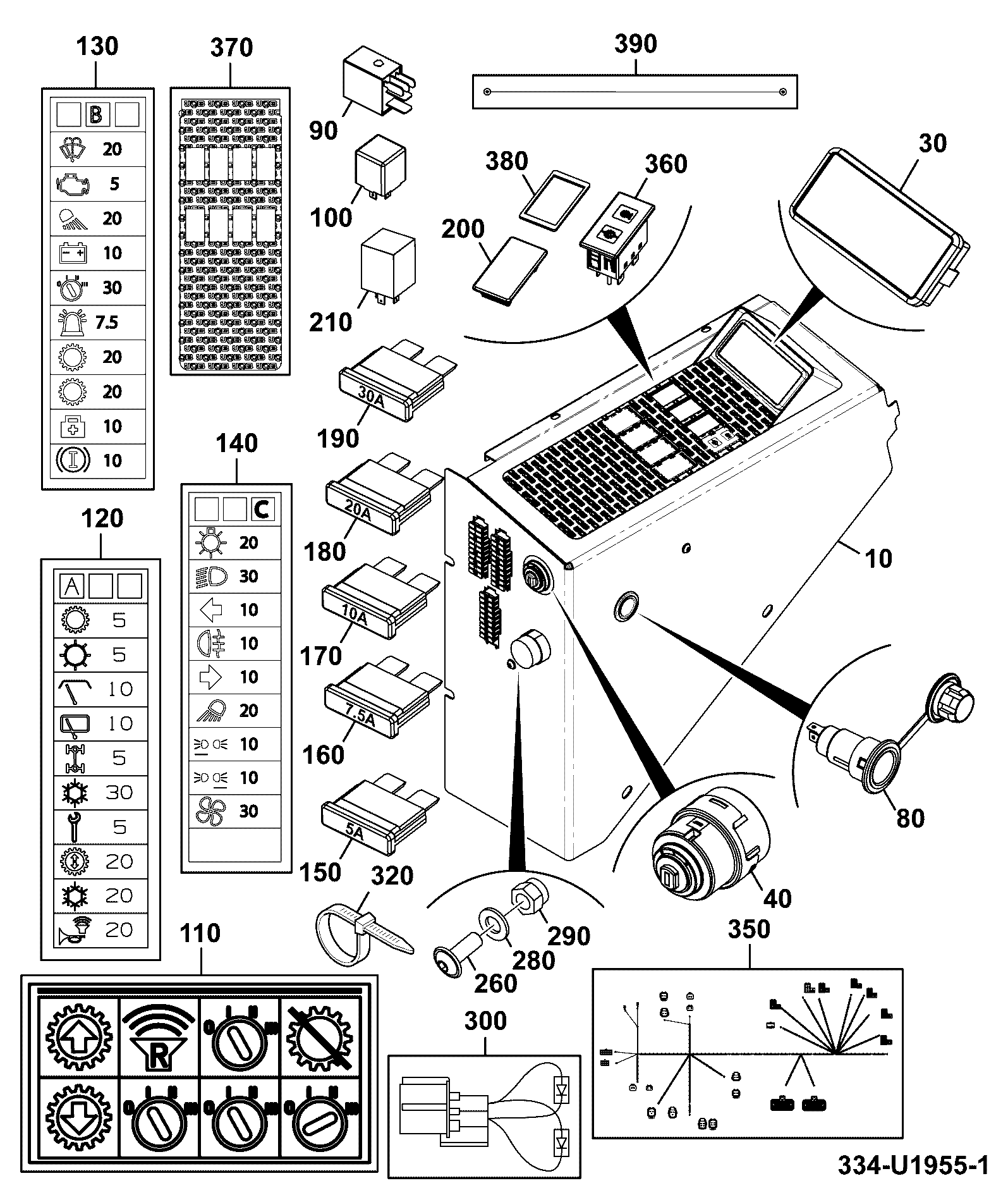 Жгут проводов 334/T5449 JCB