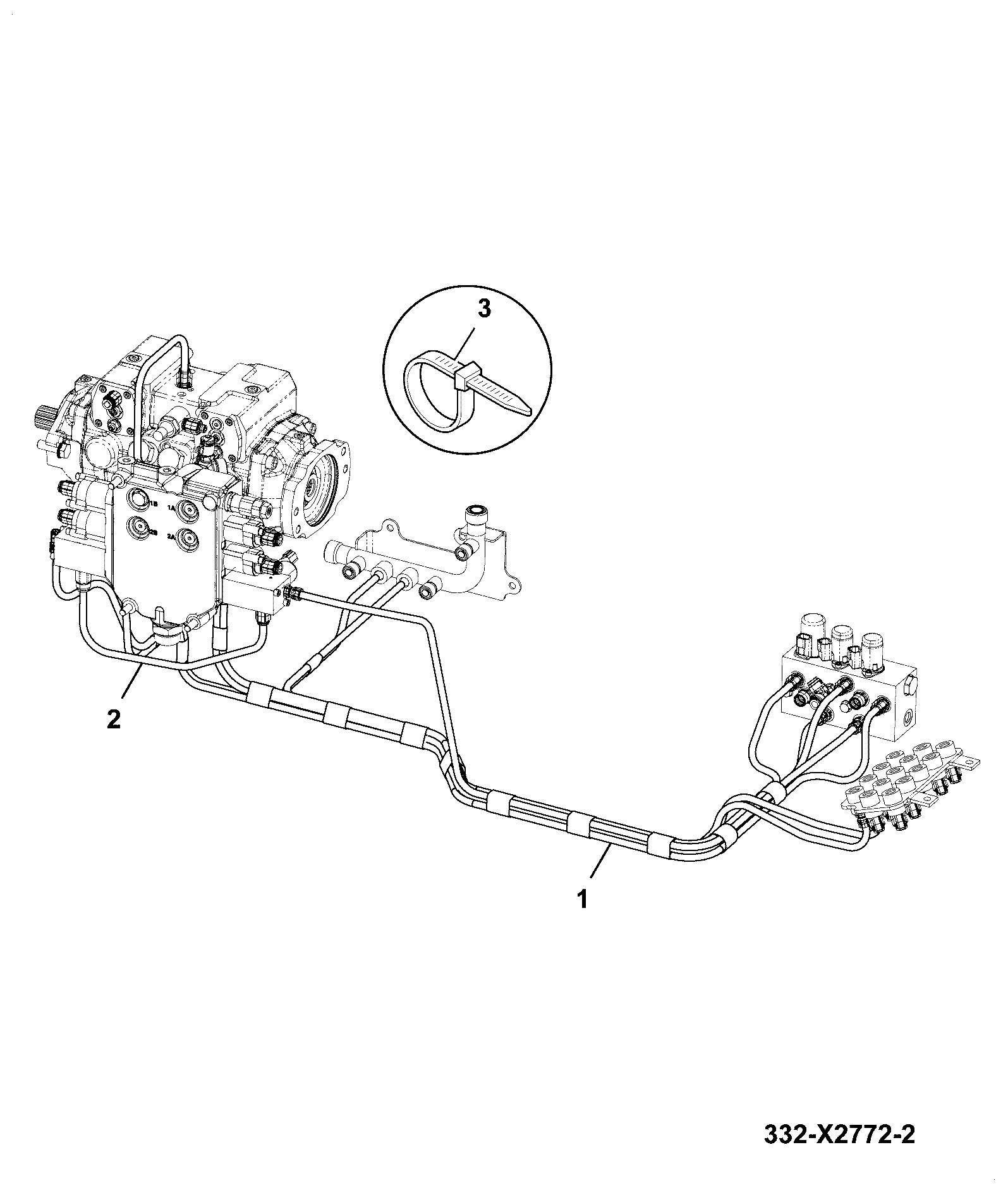 Жгут проводов 332/X3232 JCB