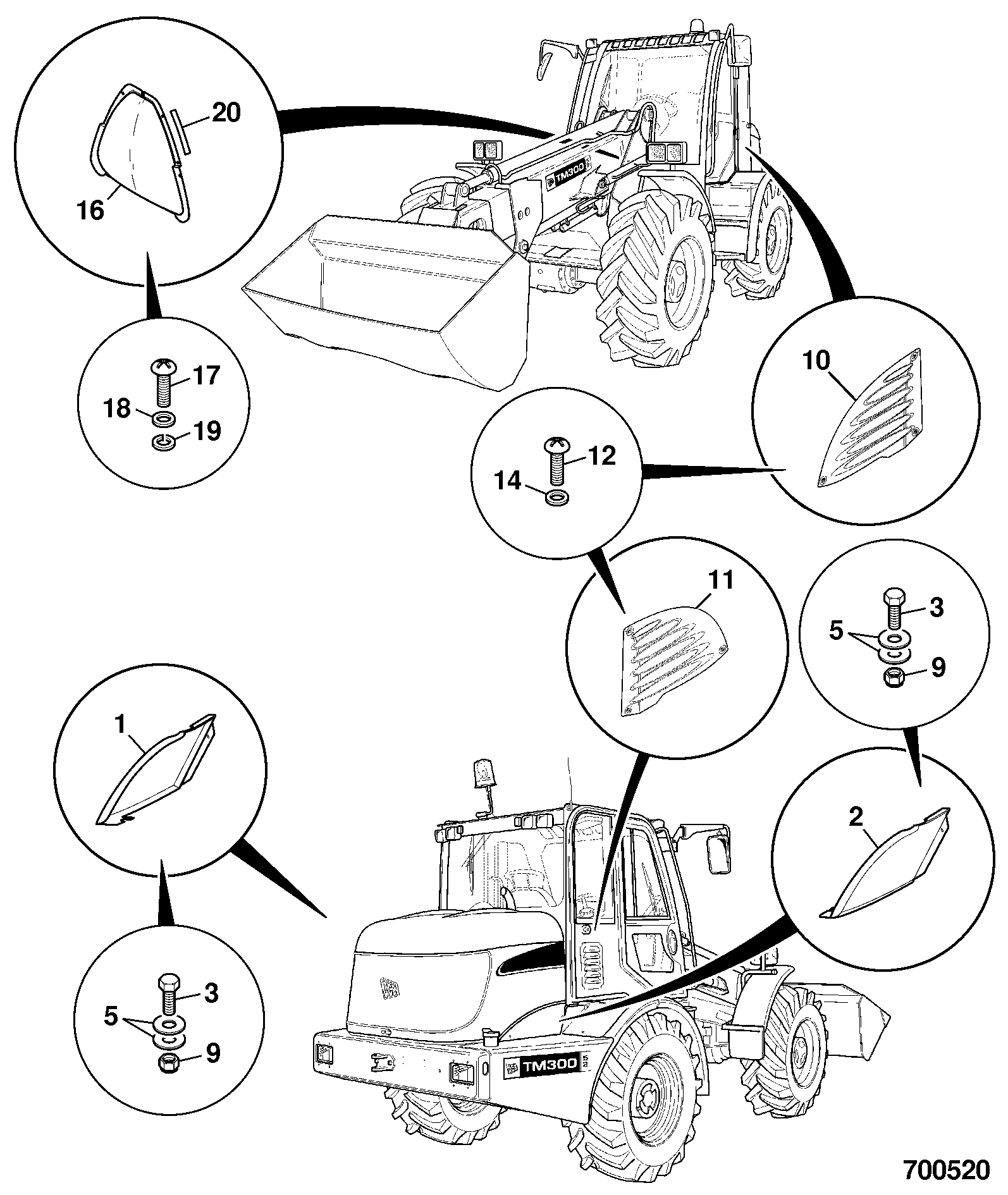 крышка 331/35180 JCB