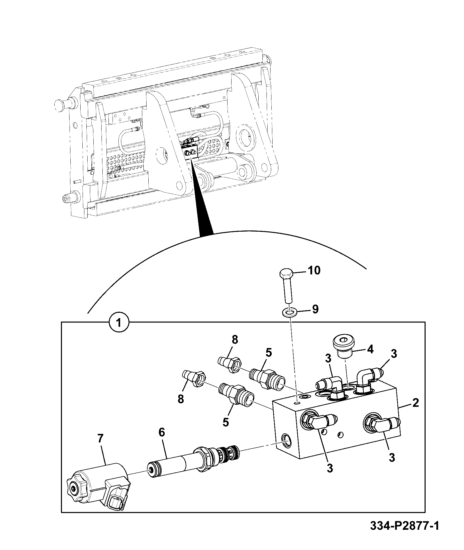 Клапан 334/P2916 JCB