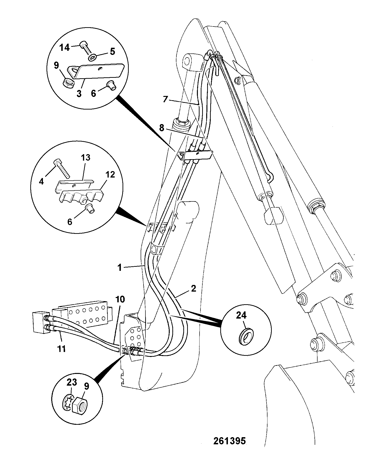 Шланг 33AP/AA104 JCB