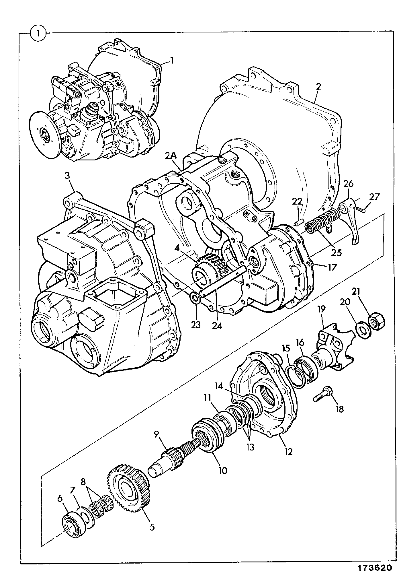 Коробка передач 445/77600 JCB