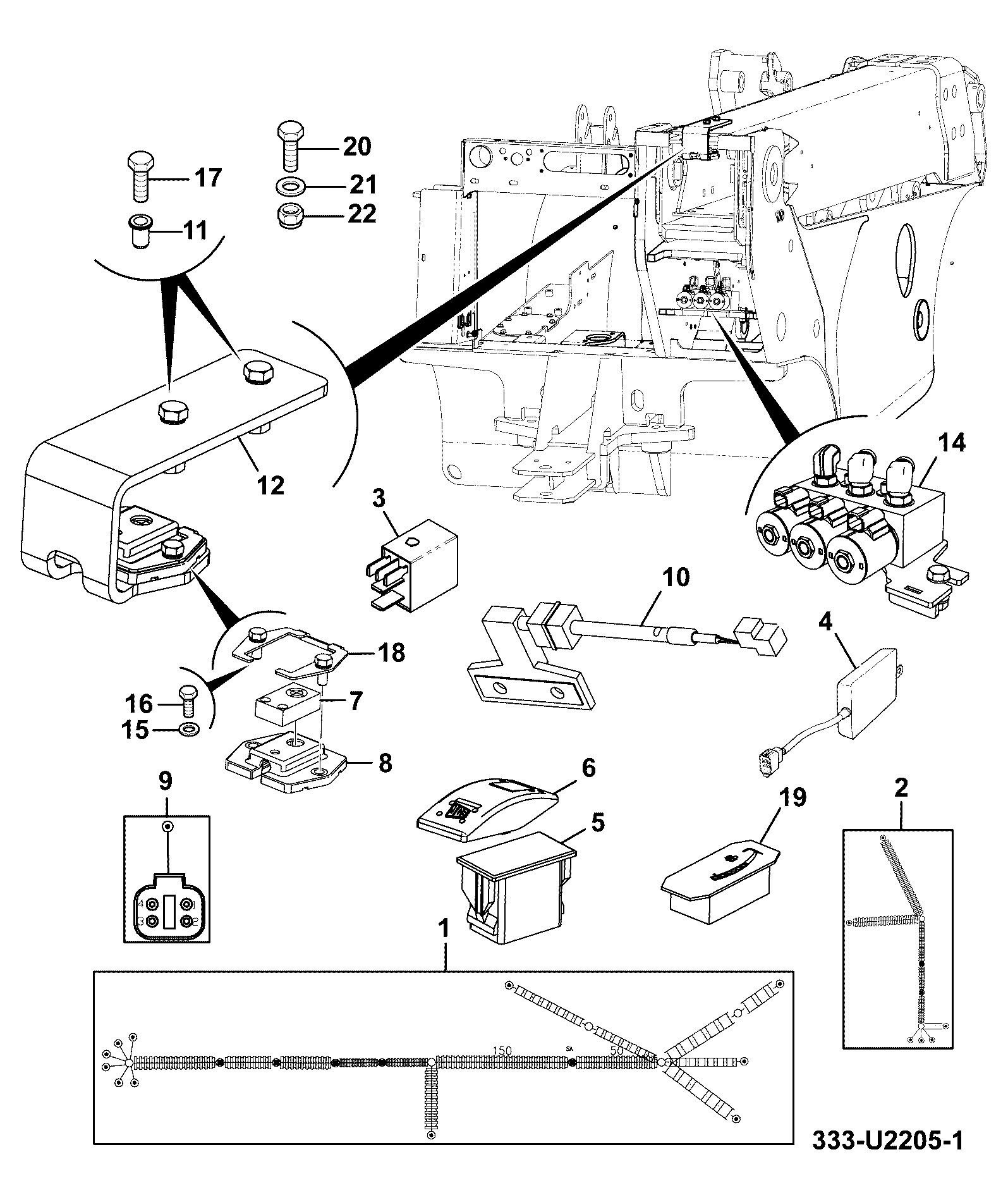 Жгут проводов 333/U3253 JCB