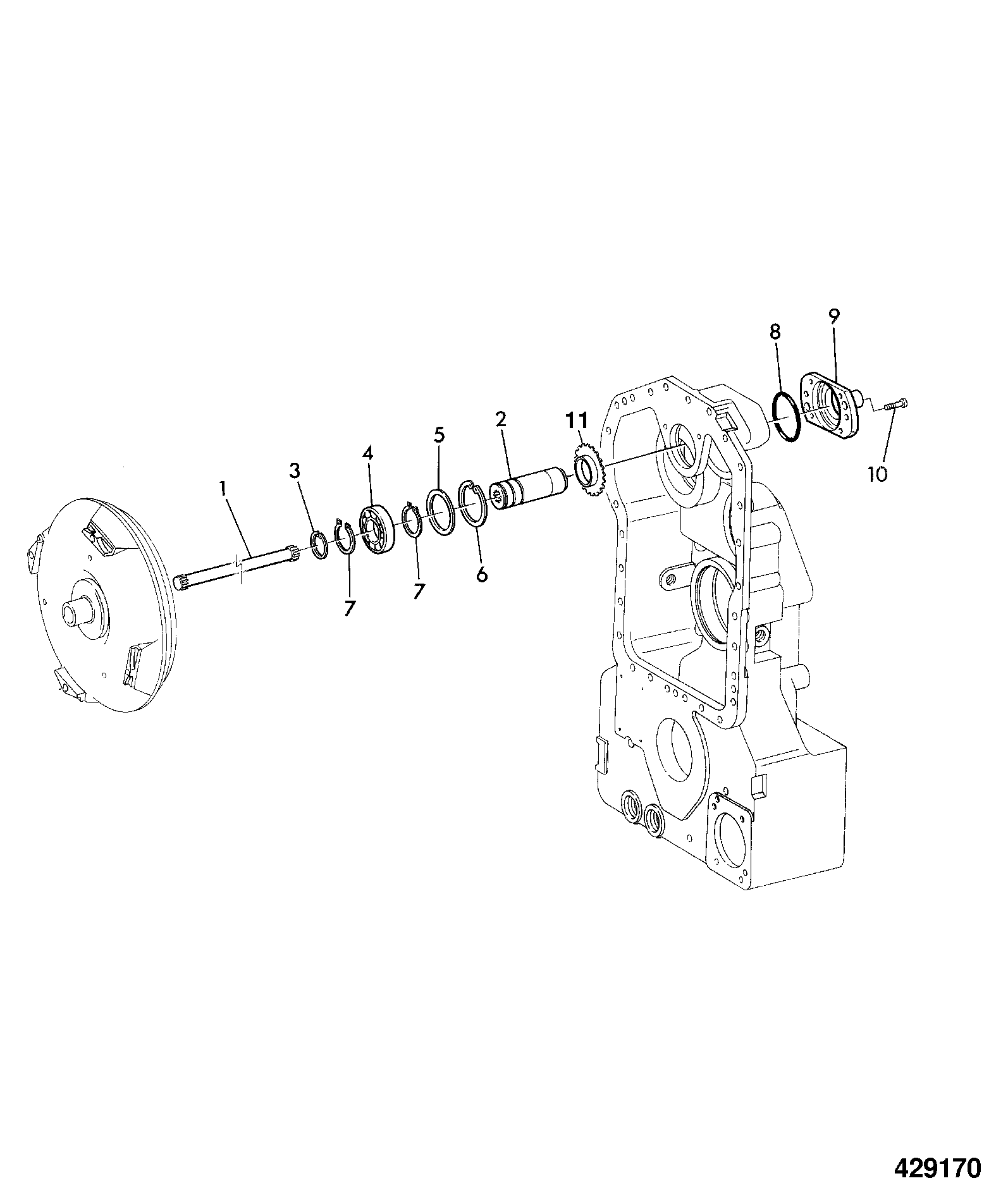 Фланец 04/801292 JCB