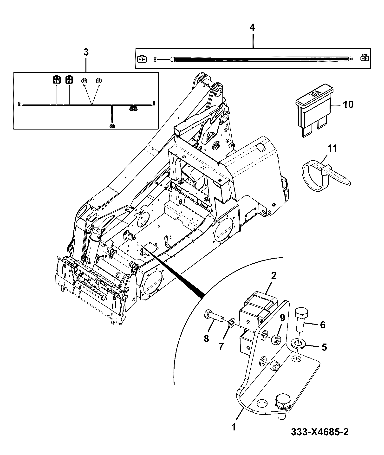 Штампованная деталь 333/X4262 JCB