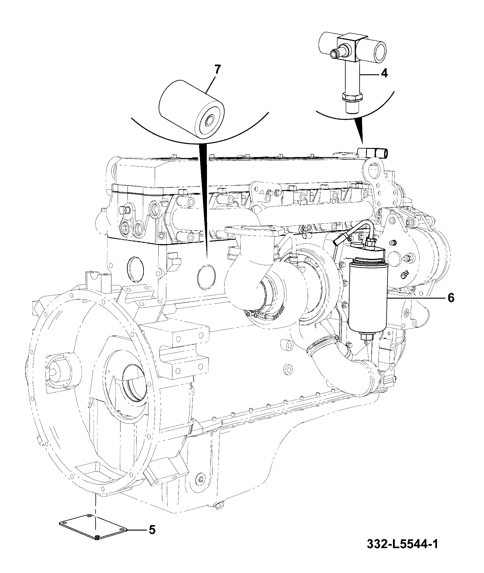 Крышка 332/L8368 JCB