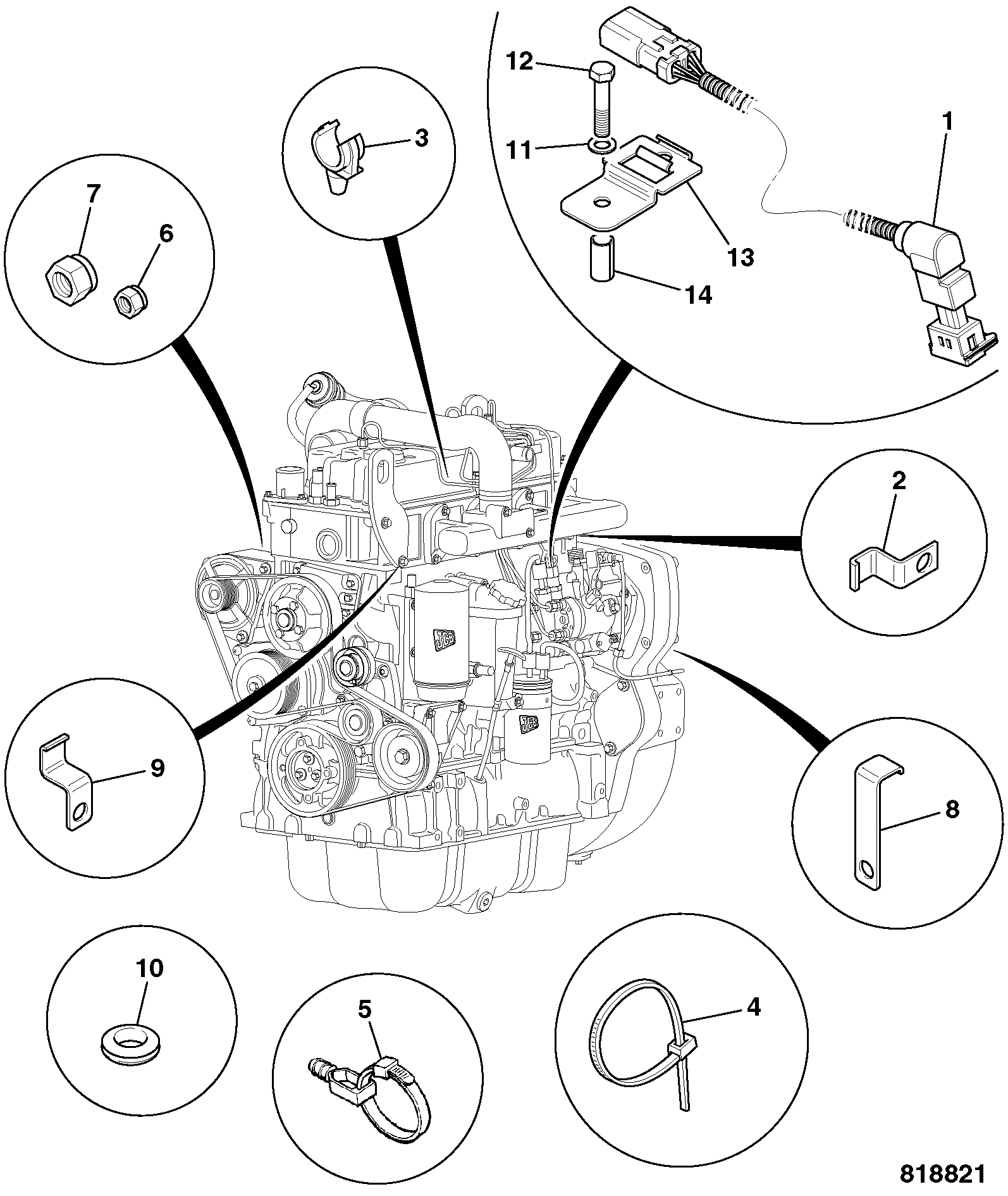 Установка 128/14847 JCB