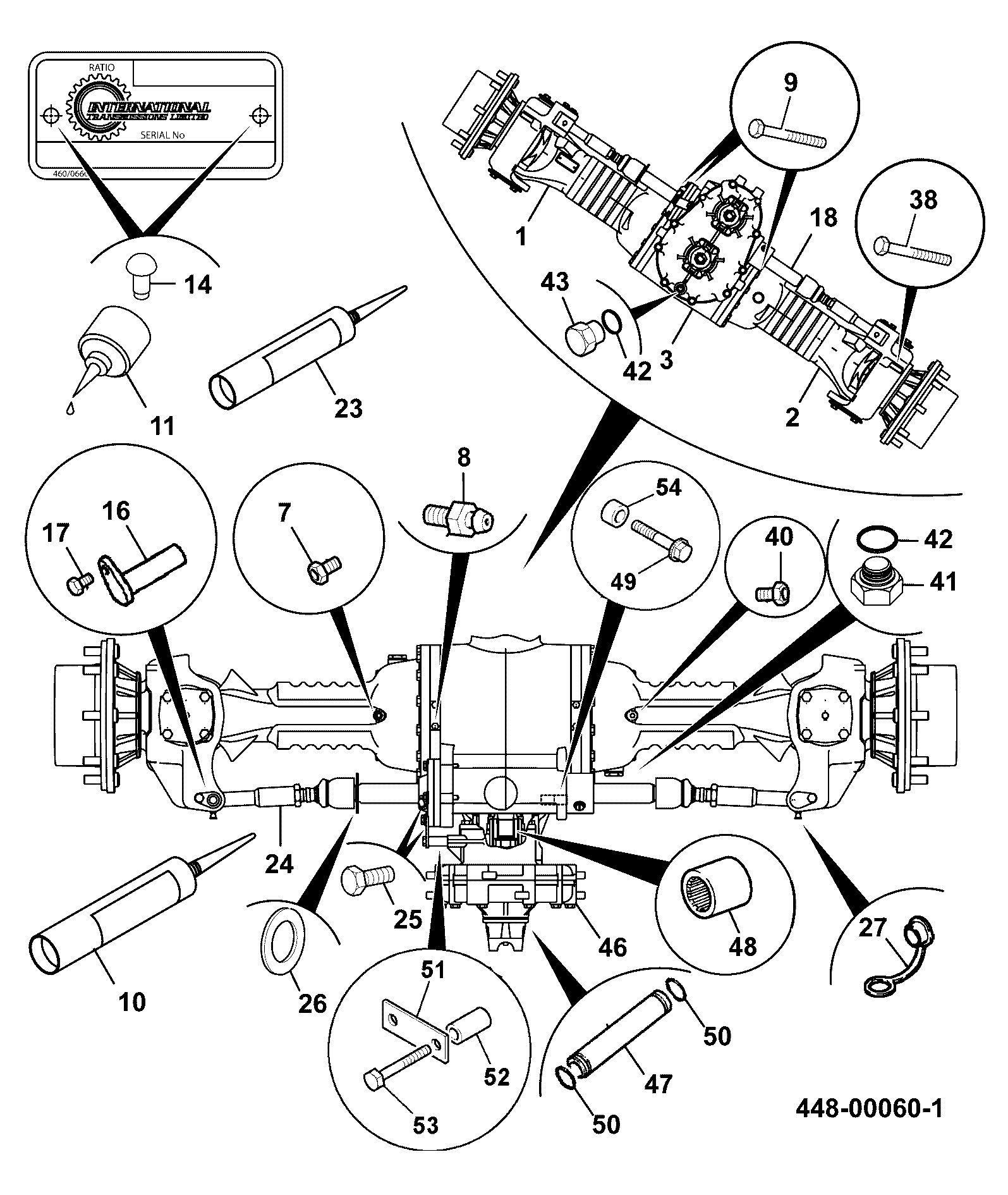 муфта 448/51405 JCB