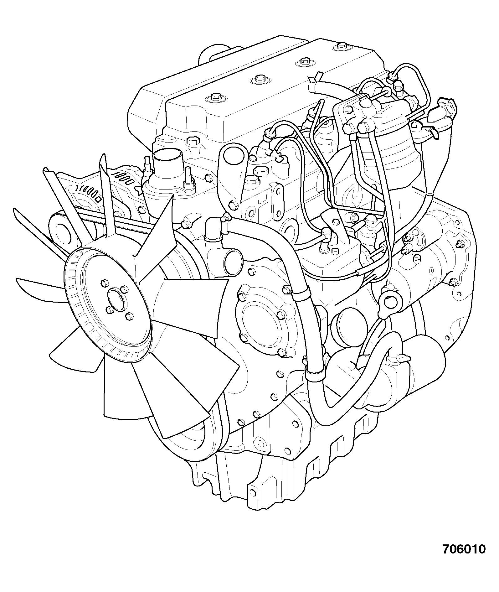 Двигатель 339/01023 JCB