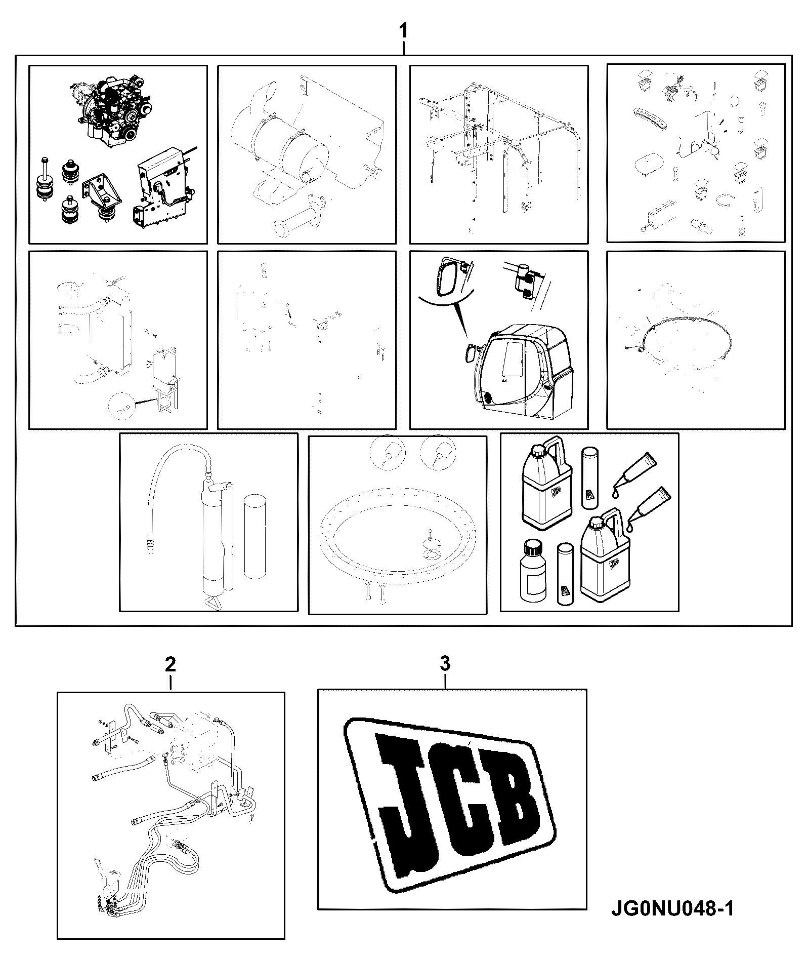 Наклейка 817/17424 JCB