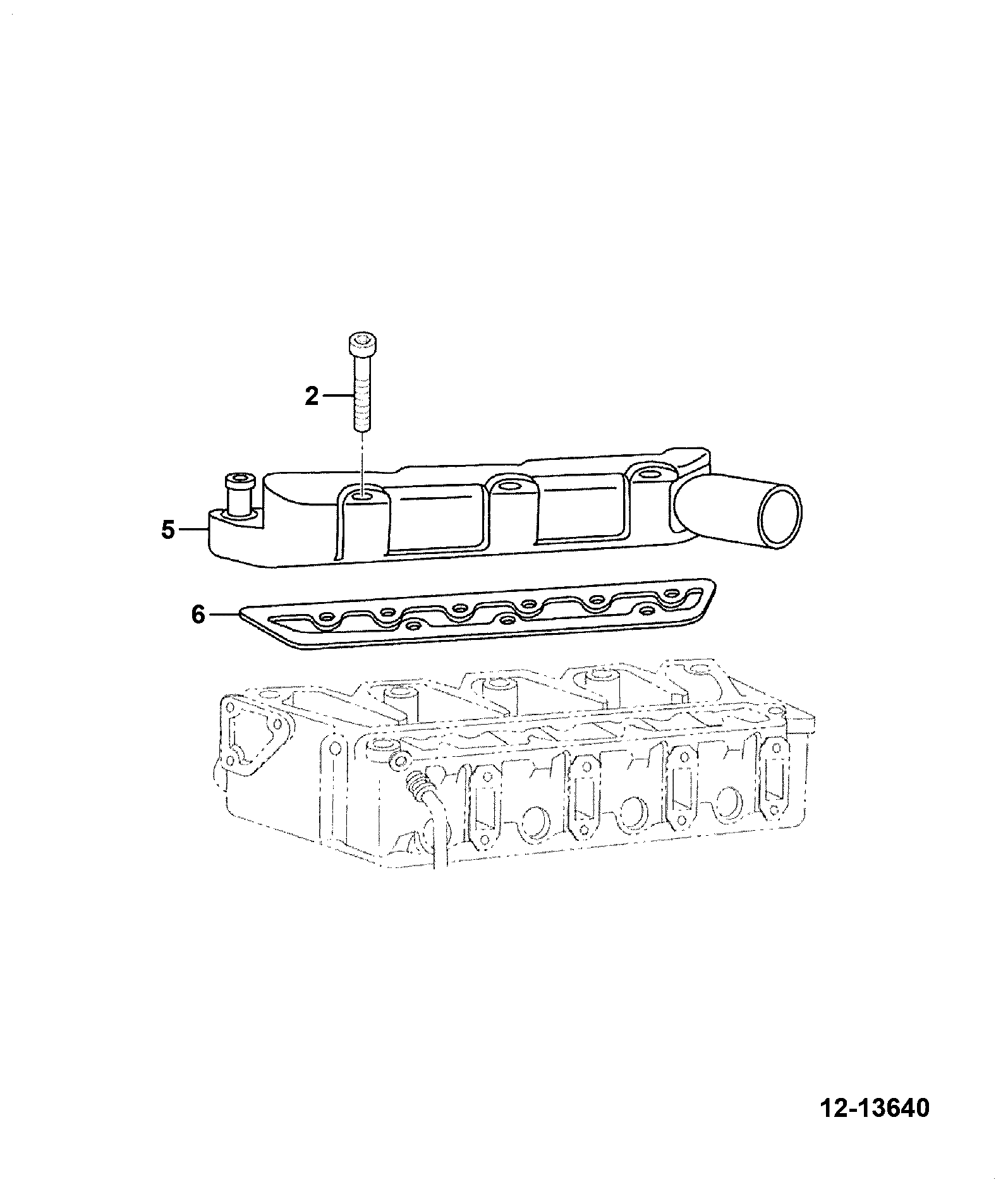 Коллектор 333/C1417 JCB