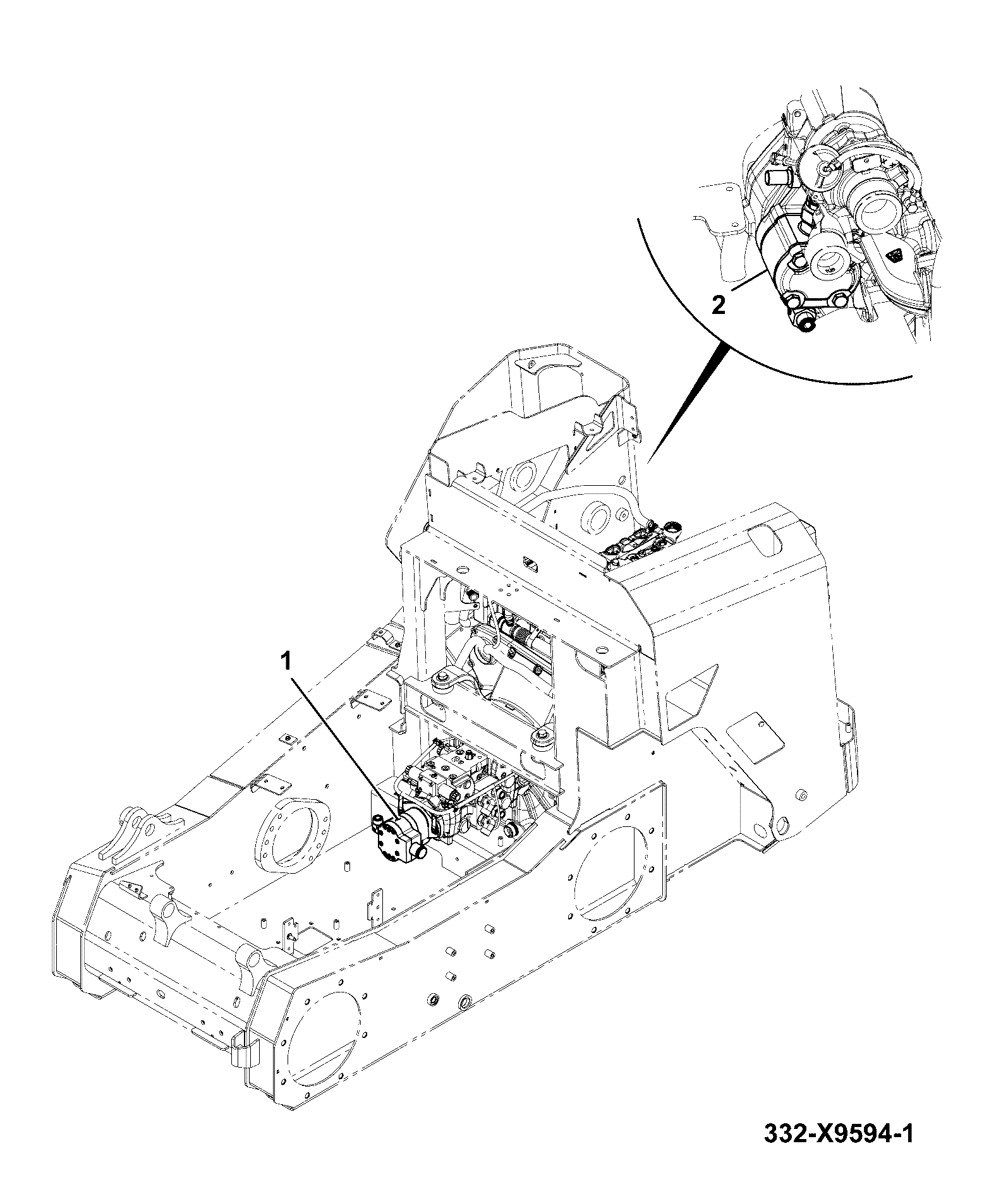 Насос 332/X7696 JCB