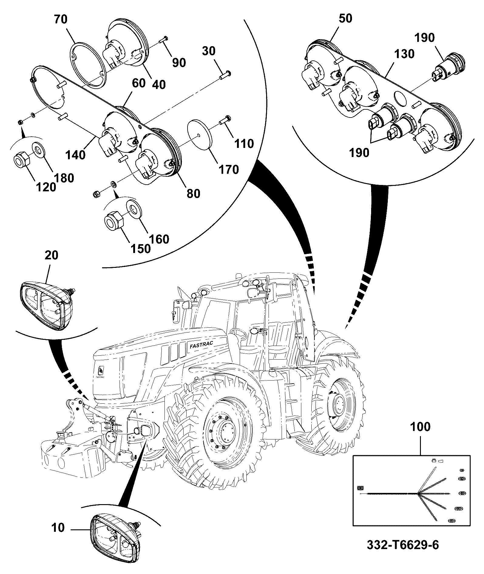 Выключатель 332/T4606 JCB